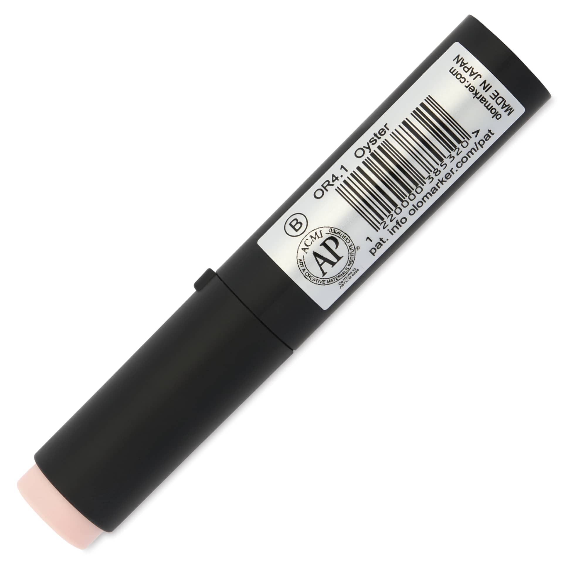 Olo Brush-Tip Half Marker - OR4.1, Oyster - back of marker