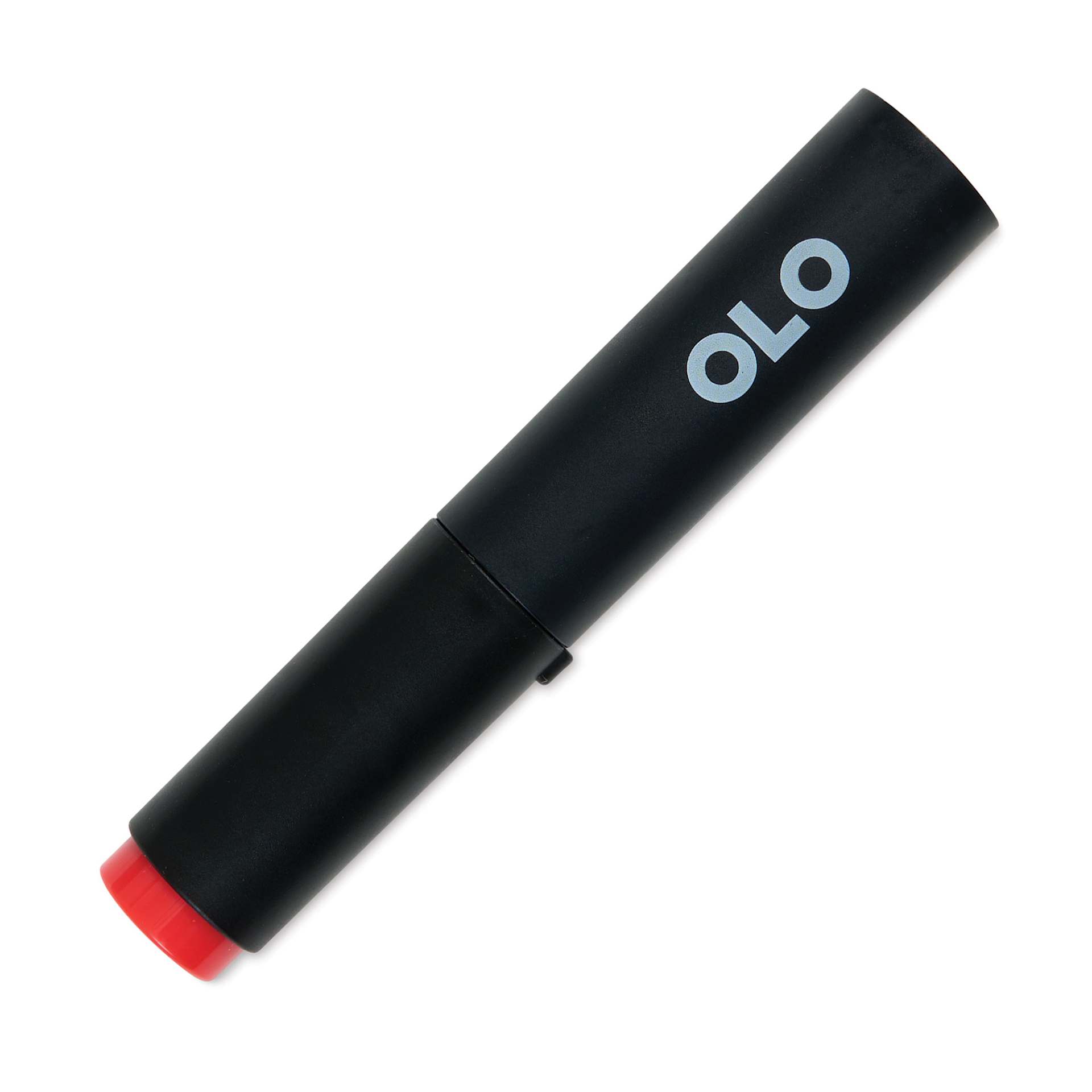 Olo Brush-Tip Half Marker - R0.5 Vermilion with cap on Olo Brush-Tip Half Marker - R0.5 Vermilion with cap on