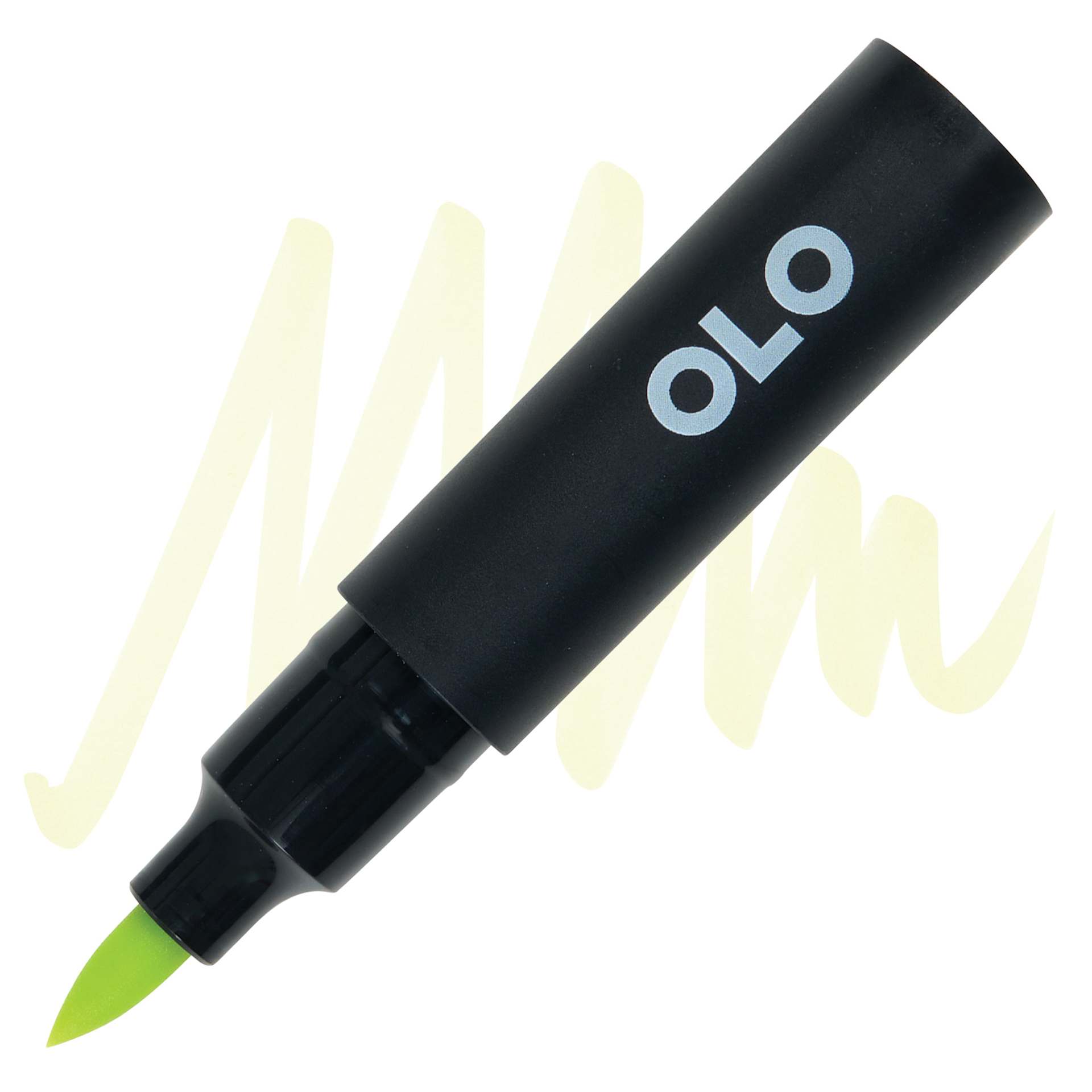 Olo Brush-Tip Half Marker - YG2.1 Brimstone marker and swatch