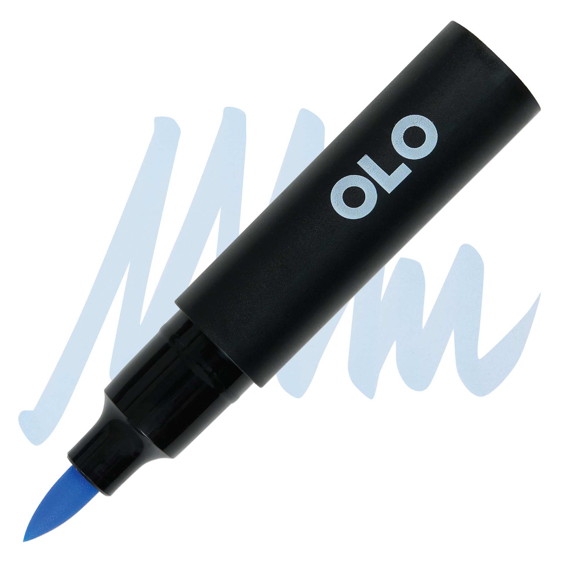 Olo Brush-Tip Half Marker - B0.3 Kyanite marker and swatch