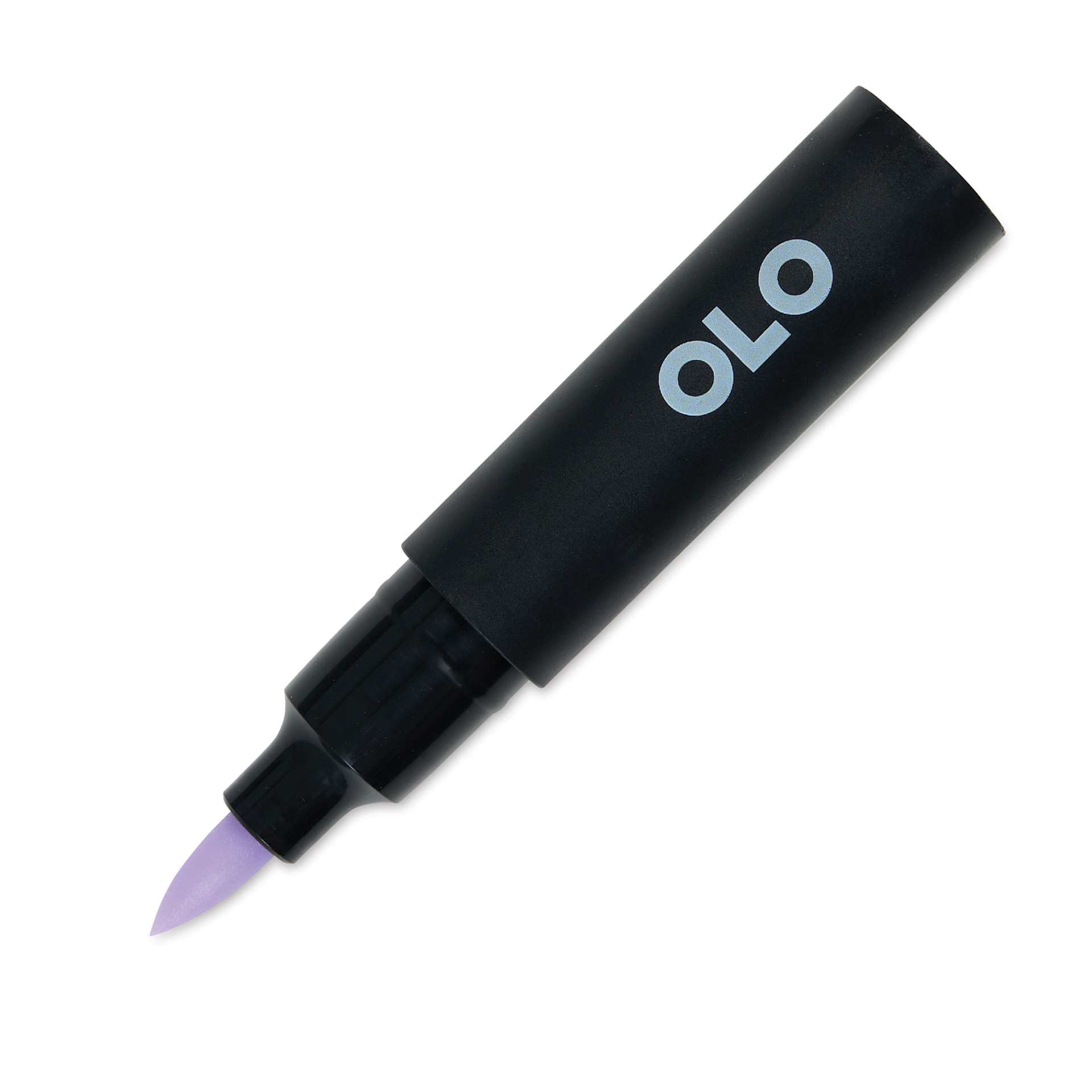 Olo Brush-Tip Half Marker - BV2.0 Light Periwinkle with cap off