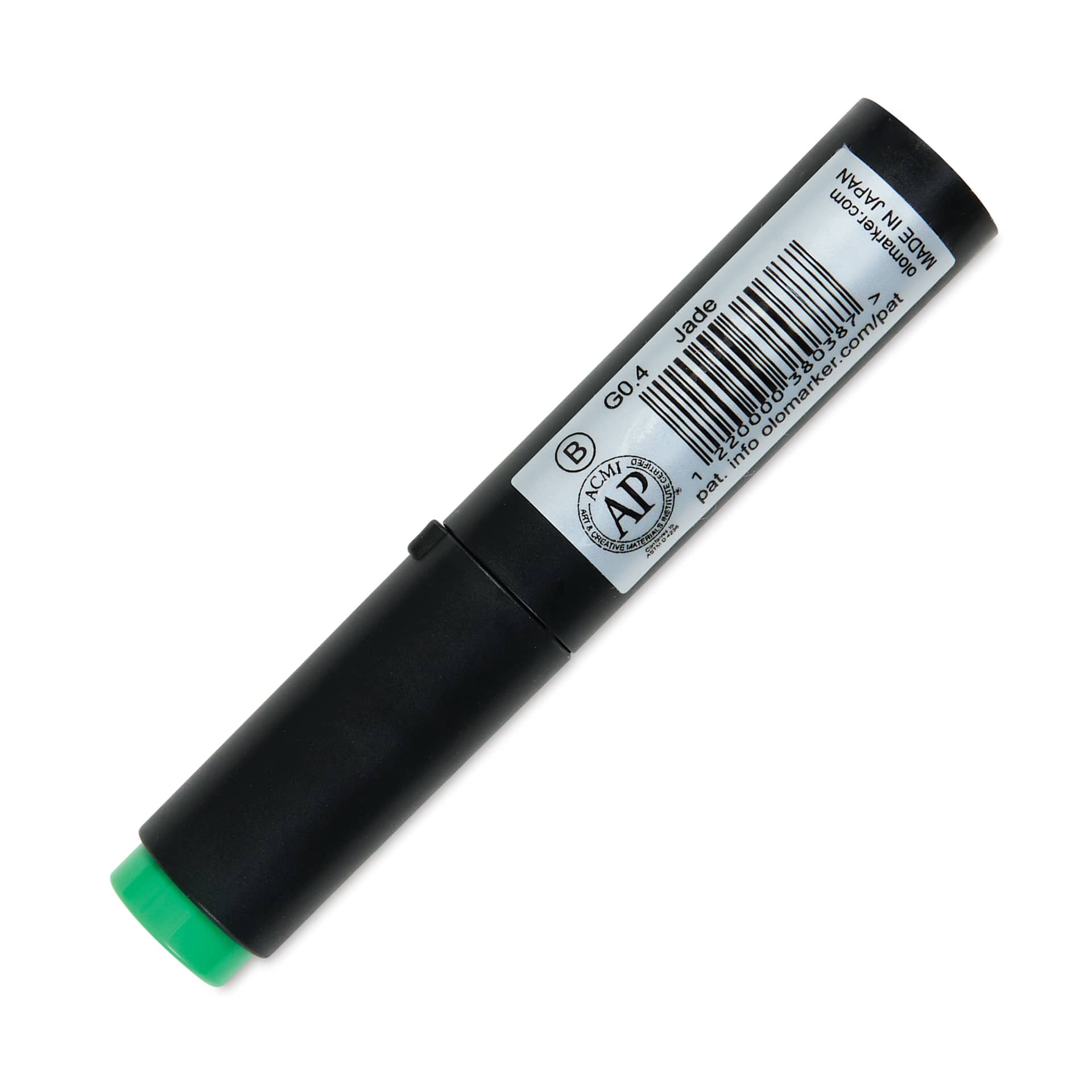 Olo Brush-Tip Half Marker - G0.4 Jade back with cap on