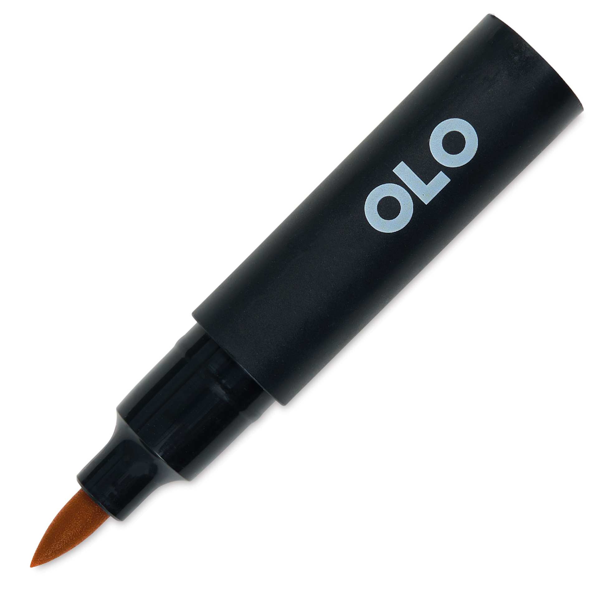 Olo Brush-Tip Half Marker - OR3.4 Latte with cap off