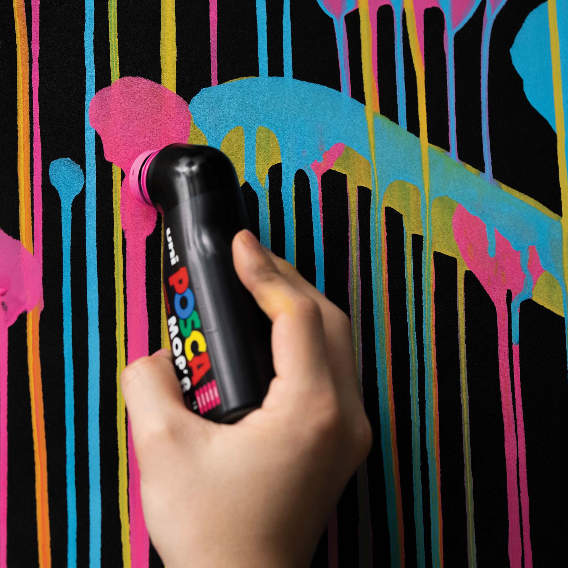 Posca Mop'r Paint Marker - in use Posca Mop'r Paint Marker - in use