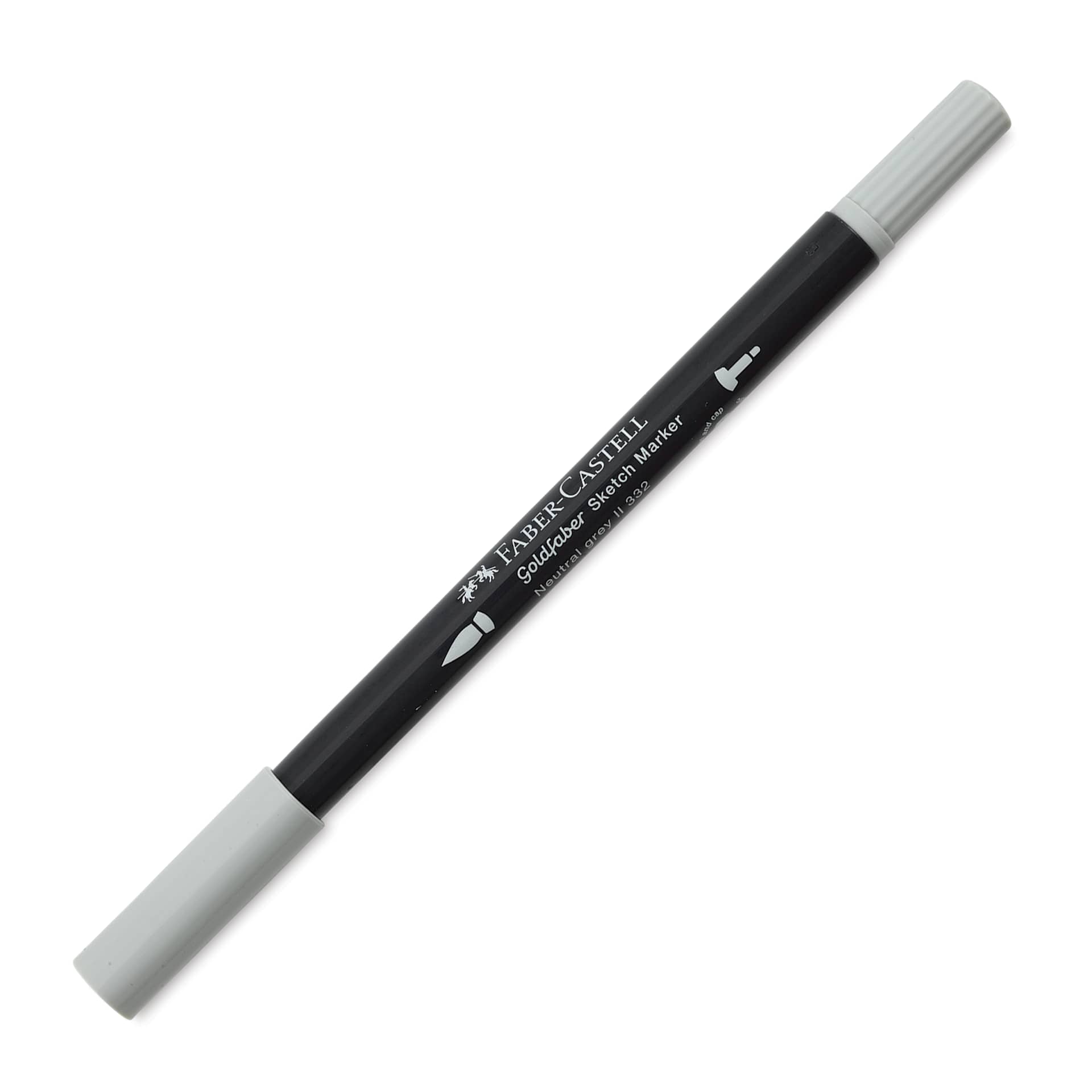 Faber-Castell Goldfaber Sketch Dual-Tip Marker - 332 Neutral Grey II, caps on