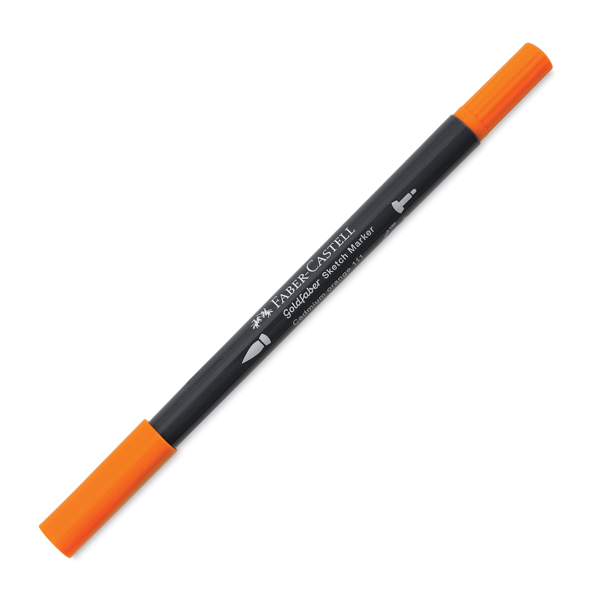 Faber-Castell Goldfaber Sketch Dual-Tip Marker - 111 Cadmium Orange, caps on