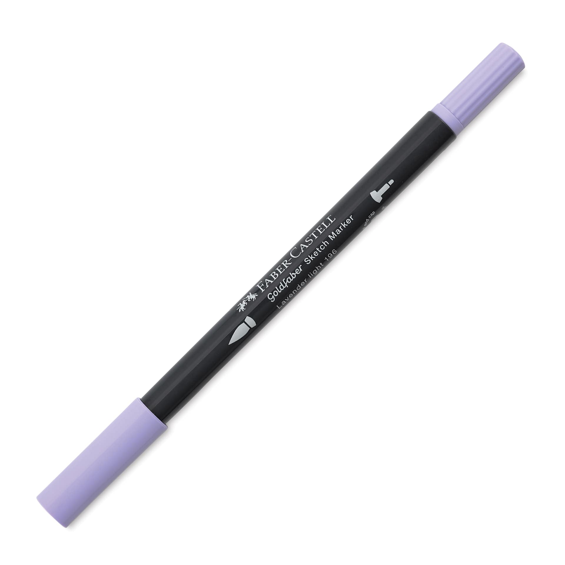 Faber-Castell Goldfaber Sketch Dual-Tip Marker - 196 Lavender Light, caps on