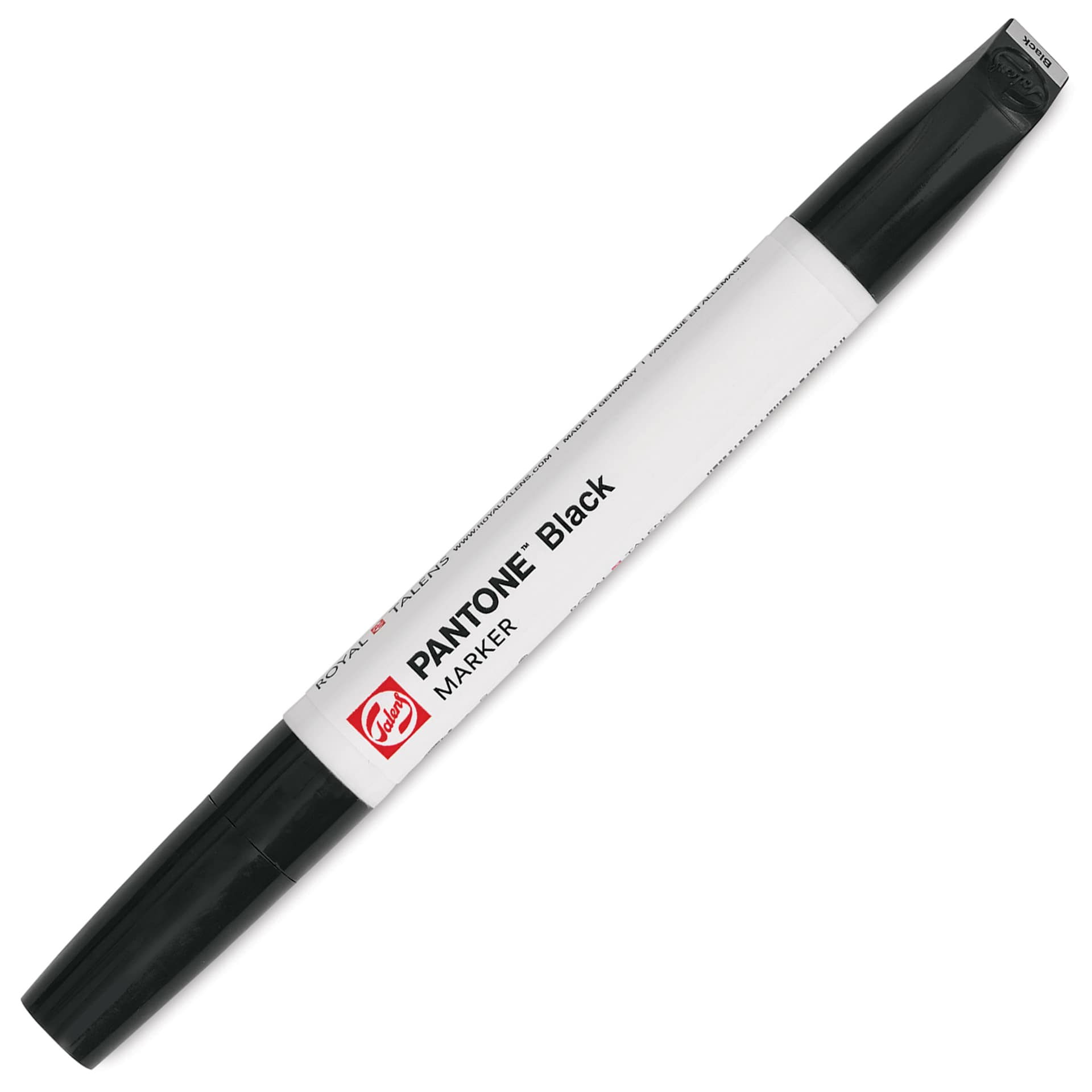 Pantone Dual Tip Marker - Black, caps on