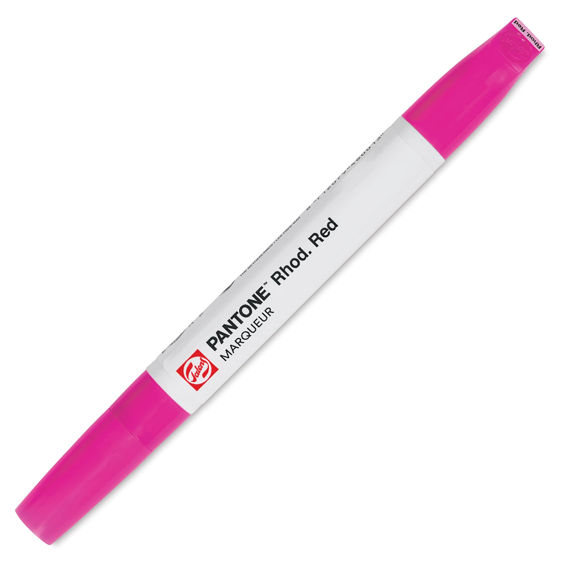 Pantone Dual Tip Marker - Rhod. Red, caps on