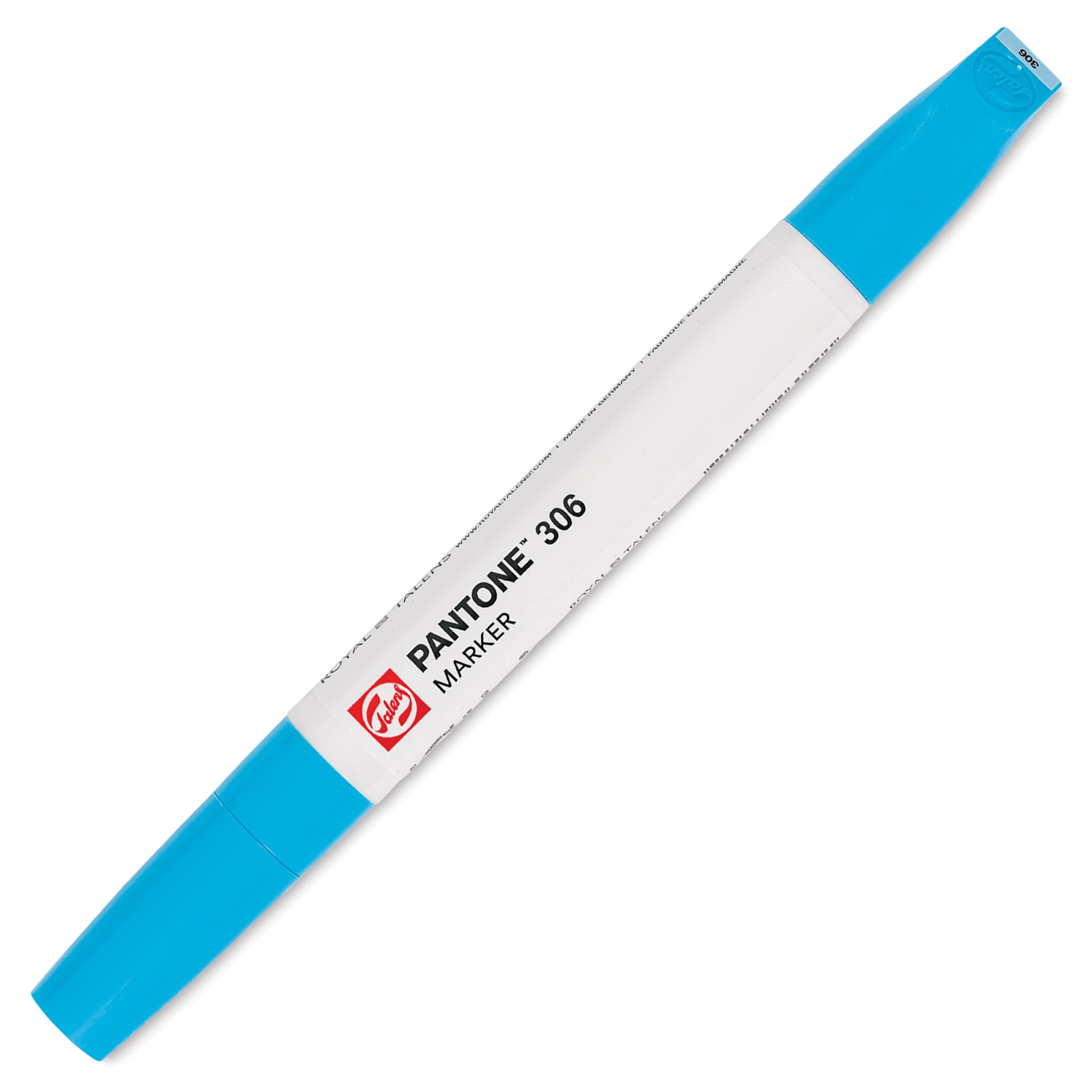 Pantone Dual Tip Marker - 306, marker with caps on