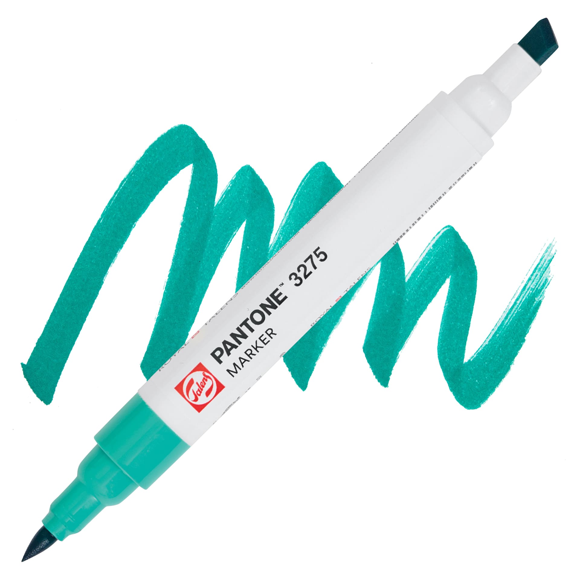 Pantone Dual Tip Marker - 3275, swatch and marker