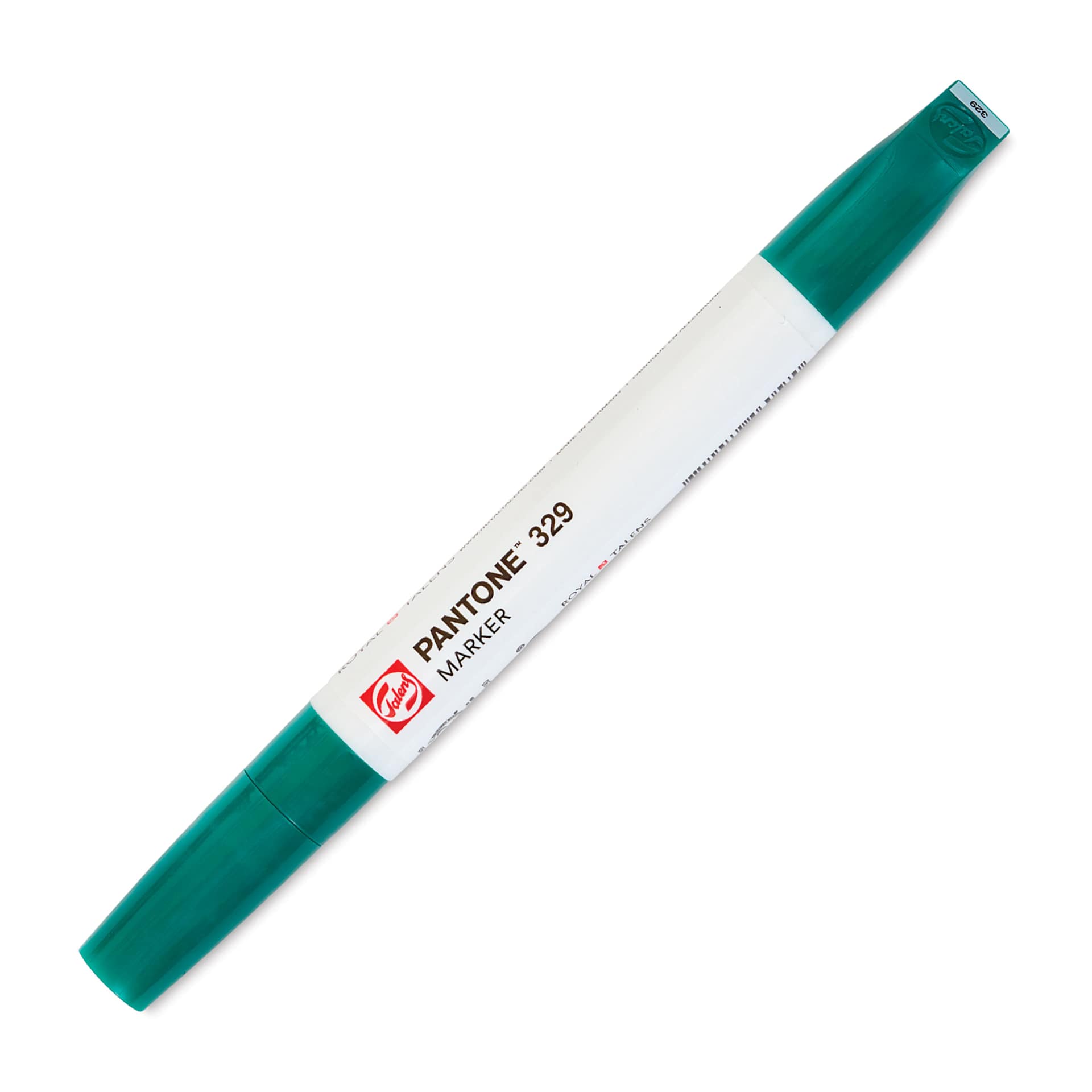 Pantone Dual Tip Marker - 329, marker with caps on