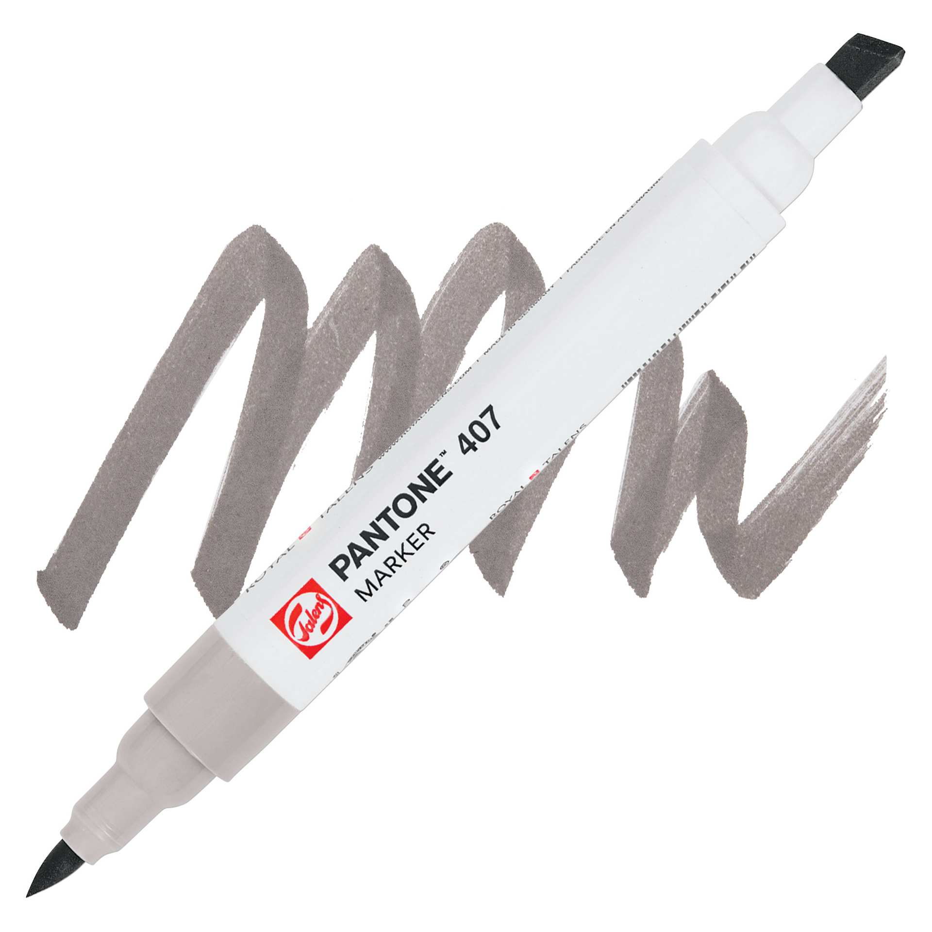 Pantone Dual Tip Marker - 407, swatch and marker