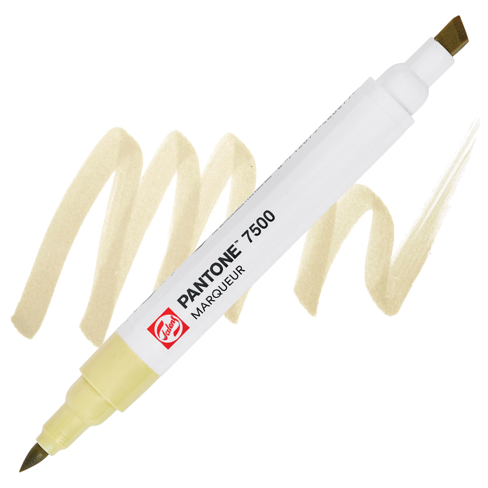 Pantone Dual Tip Marker - 7500, swatch and marker