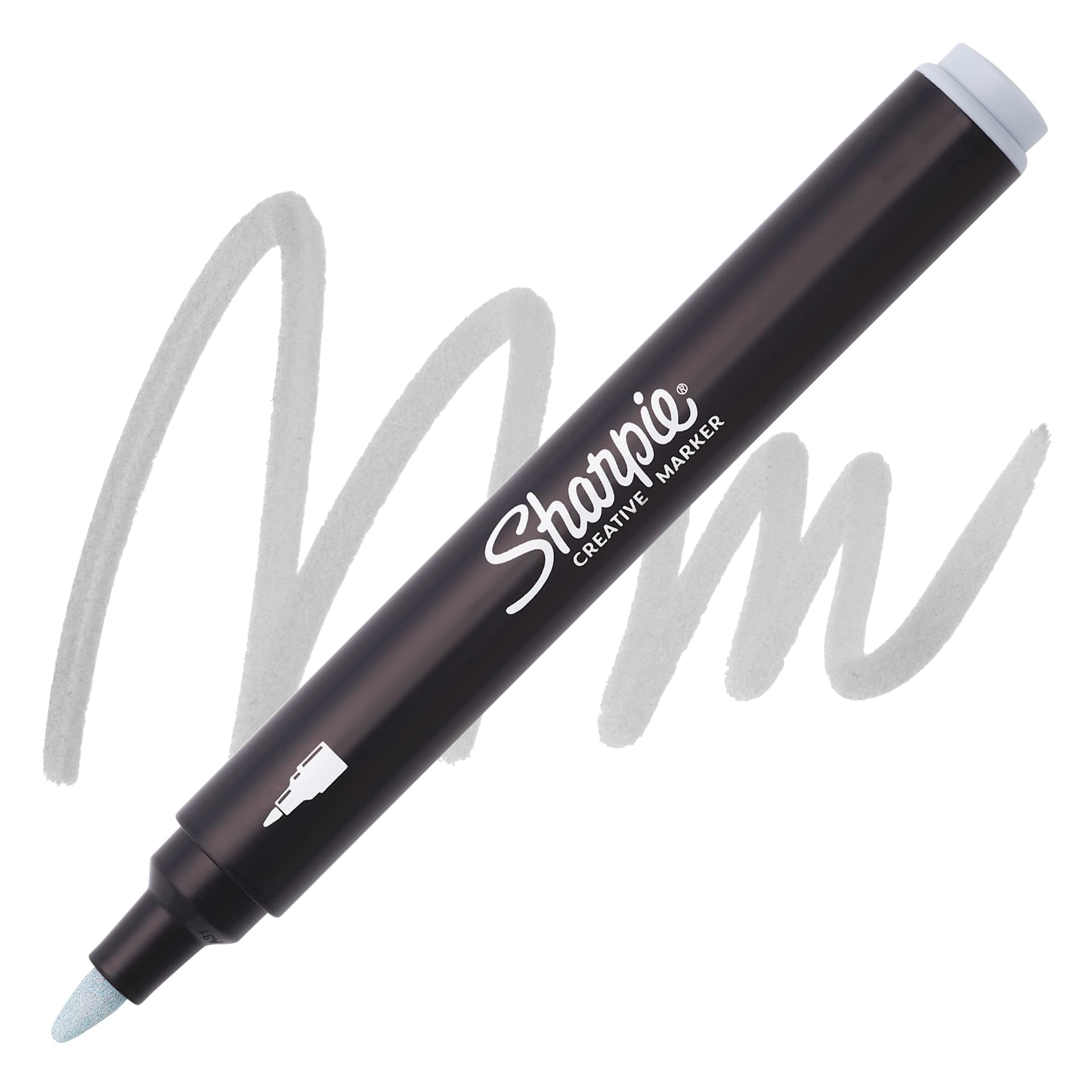 Sharpie Creative Acrylic Marker - Cool Gray, Bullet Tip - Marker and Swatch