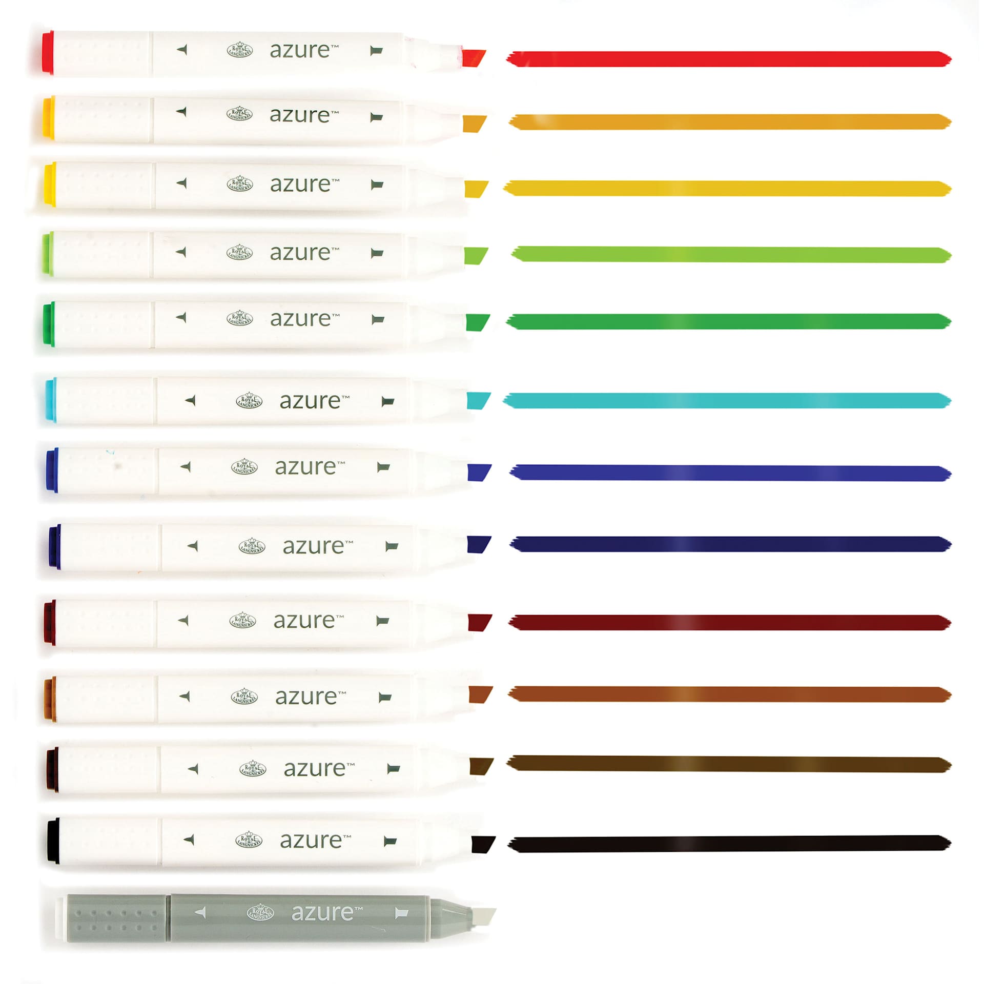 Royal & Langnickel Azure Dual Tip Markers - Set of 78, Classroom Pack, color swatches Royal & Langnickel Azure Dual Tip Markers - Set of 78, Classroom Pack, color swatches