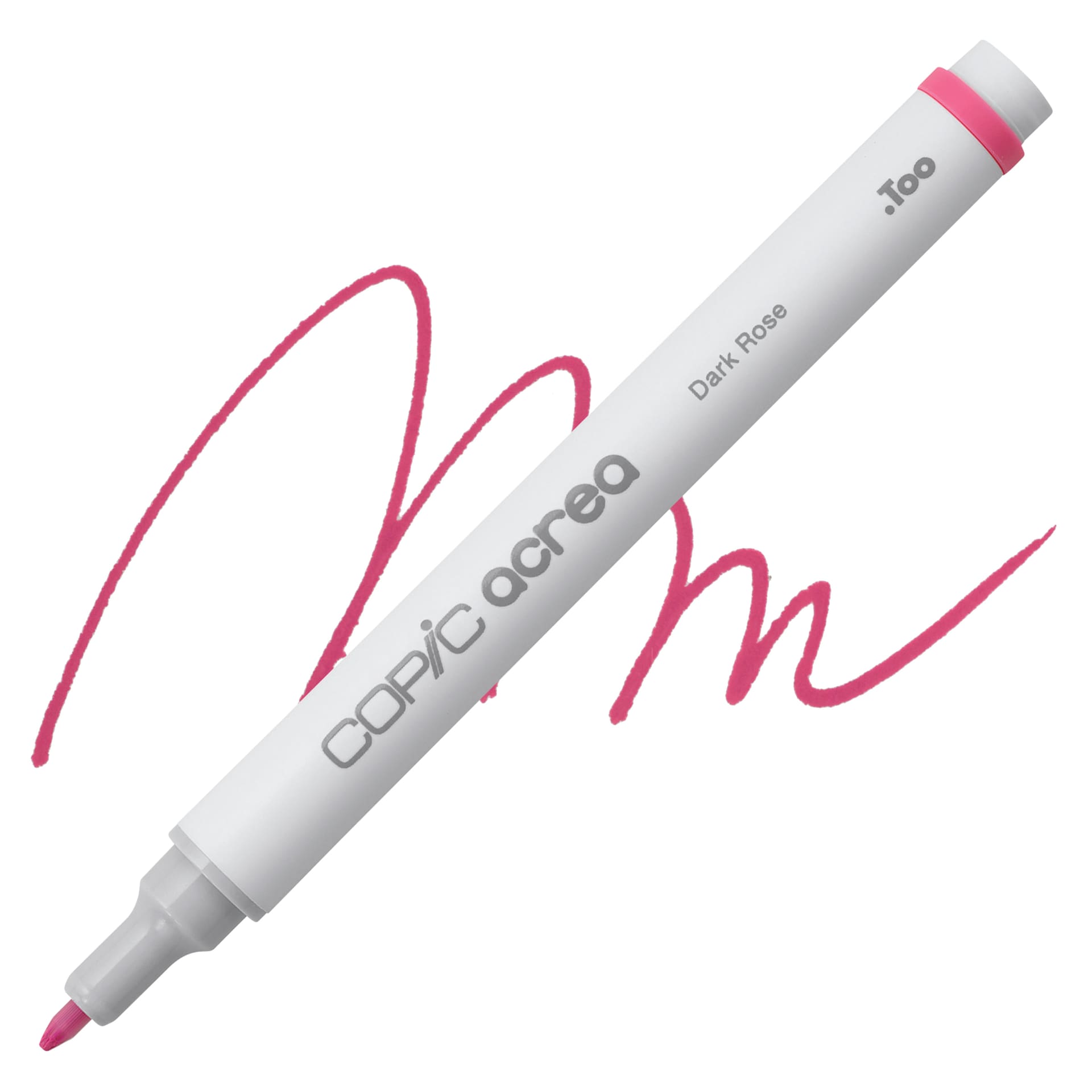 Copic Acrea Paint Marker - Dark Rose 020, marker and swatch