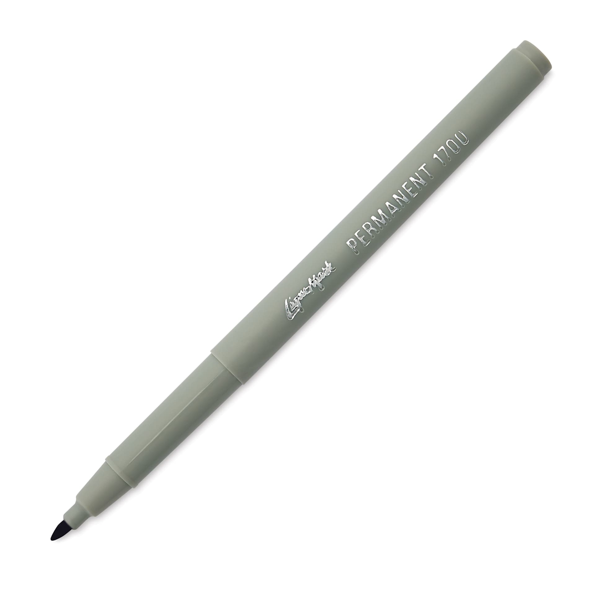 Liqui-Mark Permanent Markers- Pkg of 12, Purple, Extra Fine Tip single marker with cap off