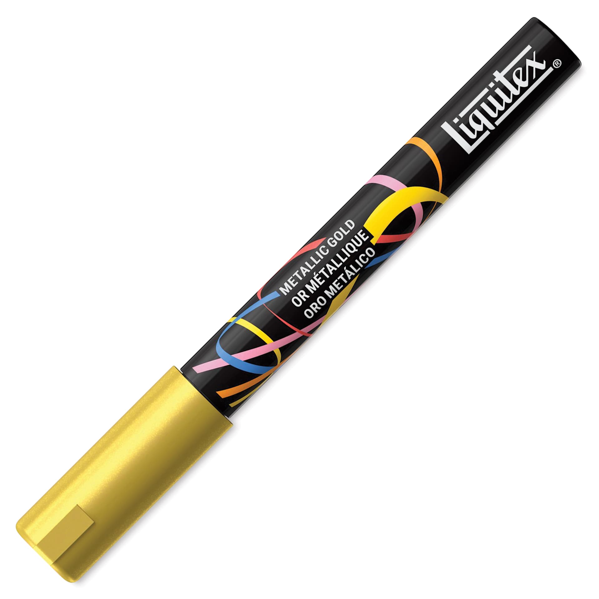 Liquitex Marker - Metallic Gold, Bullet Tip, 2 mm, capped