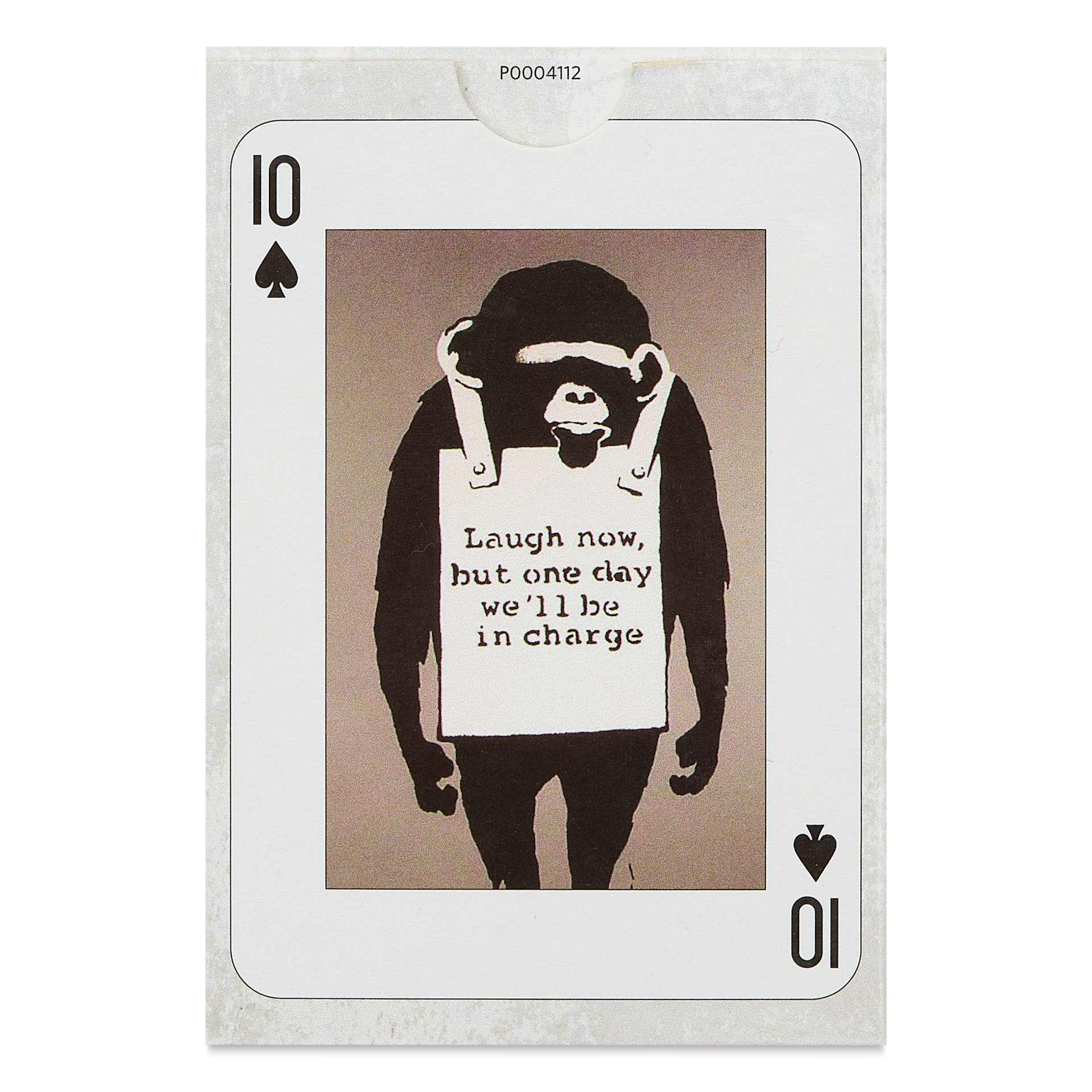 Piatnik Banksy Playing Cards - 2-1/2" x 3-1/2", back of packaging