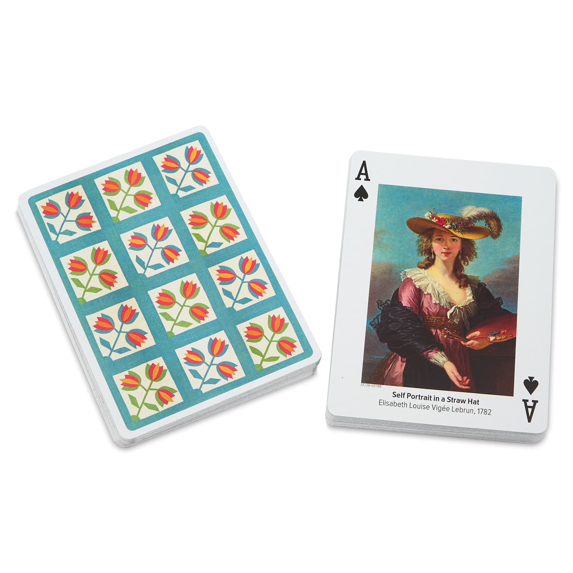 Piatnik Women Artists Playing Cards - 2-1/2" x 3-1/2", front and back of cards