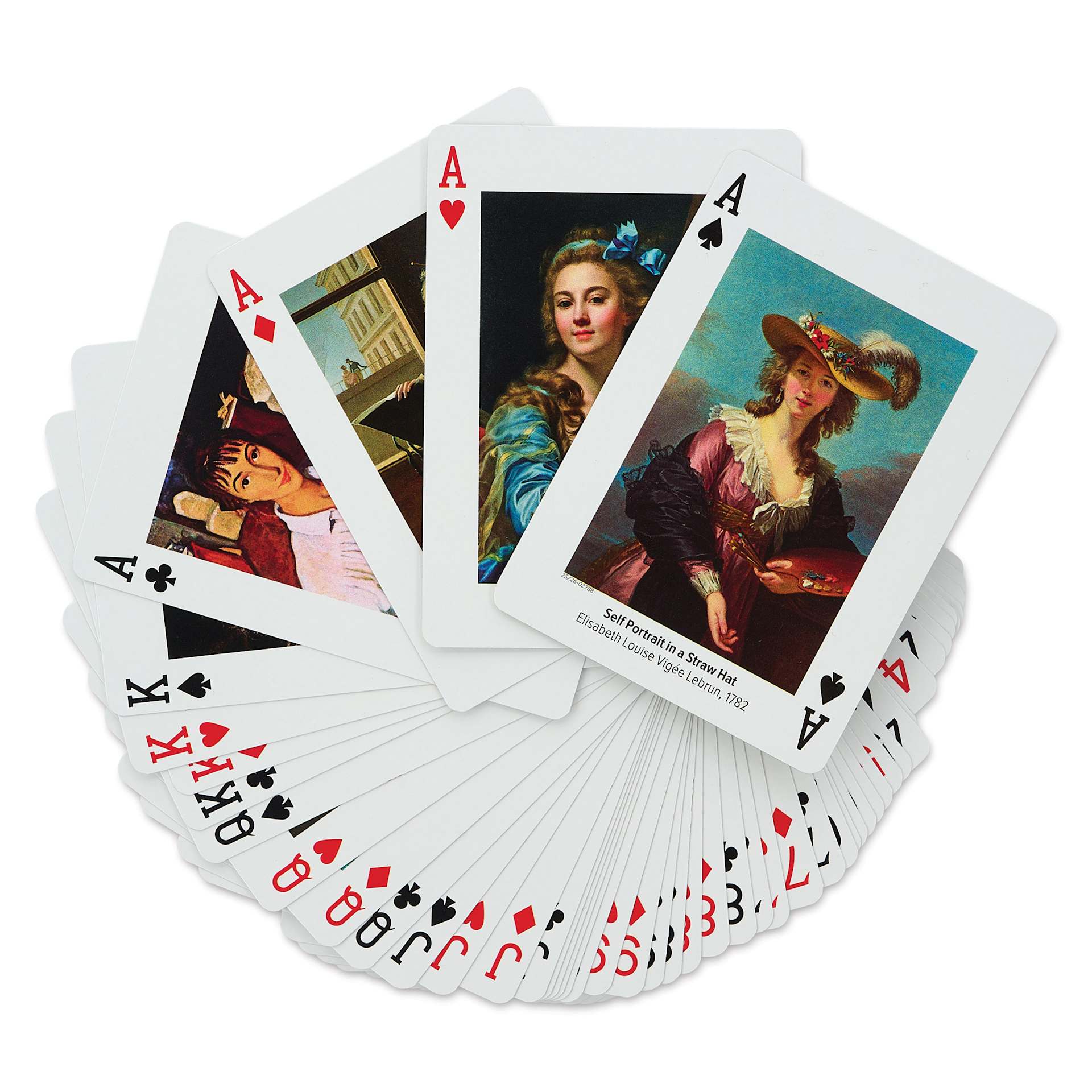 Piatnik Women Artists Playing Cards - 2-1/2" x 3-1/2", cards fanned out