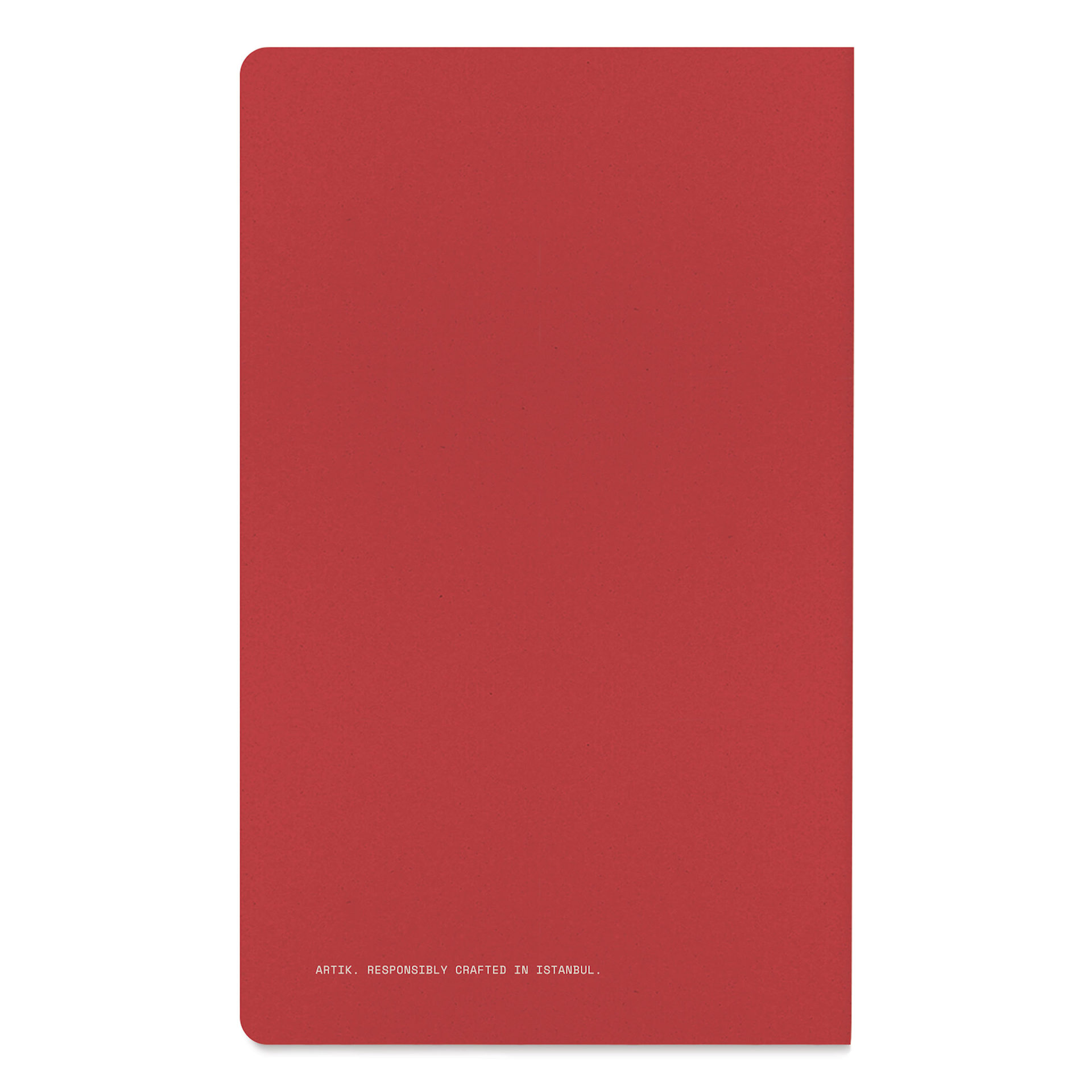Artik Singer Sewn Notebook - Cherry, 5" x 8-1/4", Blank, Pkg of 2, back cover
