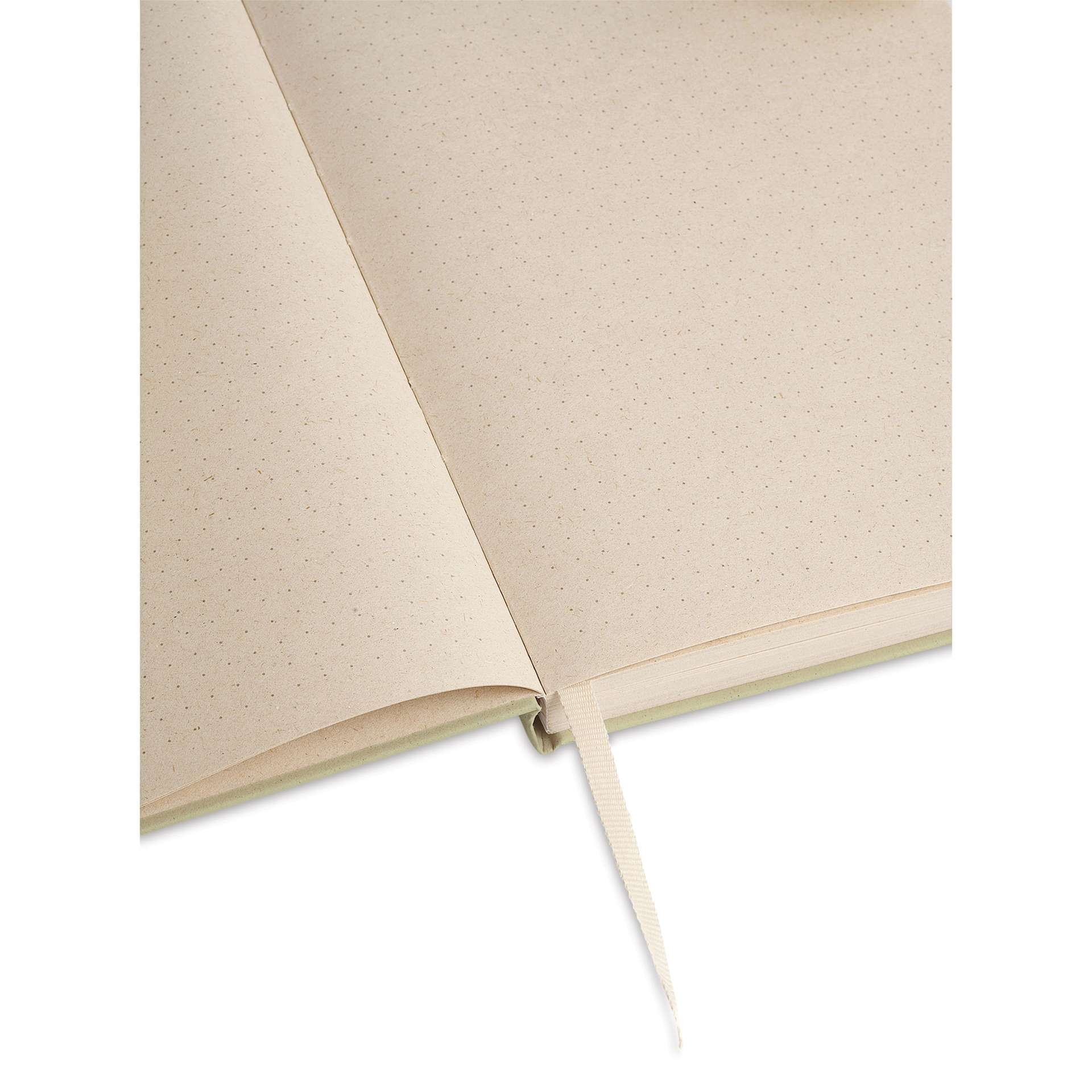 Artik Hardcover Notebook - Kiwi, 5-3/4" x 8-1/4", Dot Grid, open