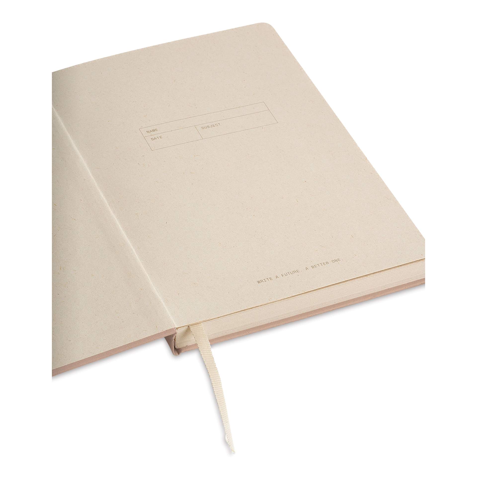 Artik Hardcover Notebook - Almond, 5-3/4" x 8-1/4", Dot Grid, inside cover