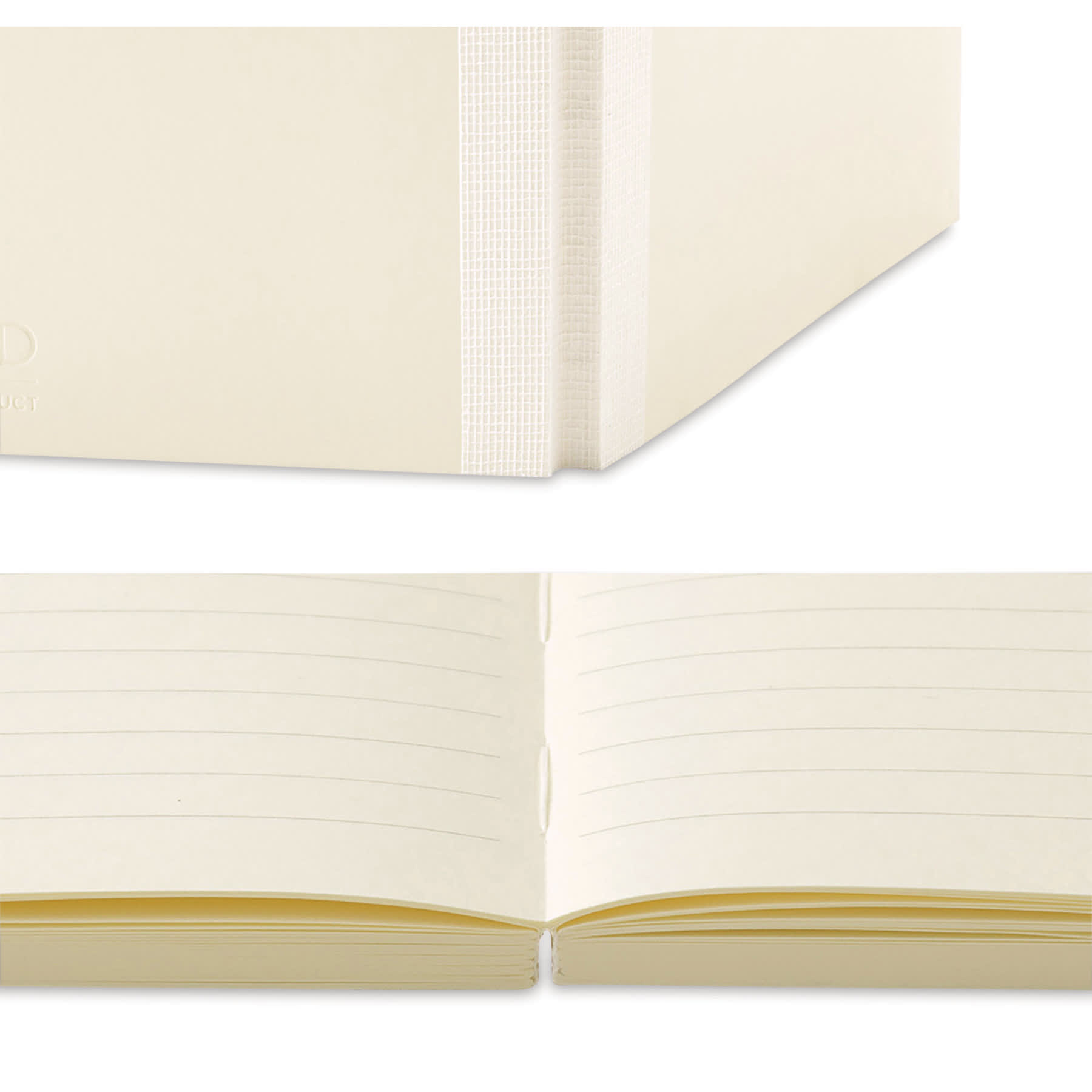 Midori MD Notebooks - A6, Lined, White, binding