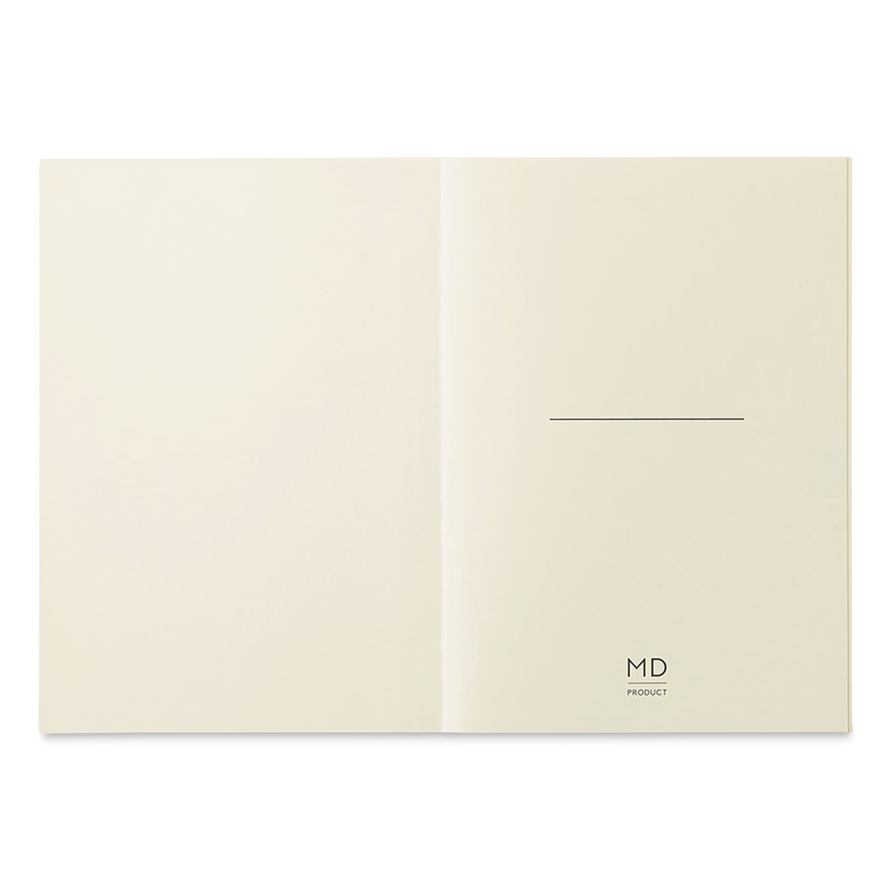 Midori MD Notebooks - A6, Lined, White, inside cover