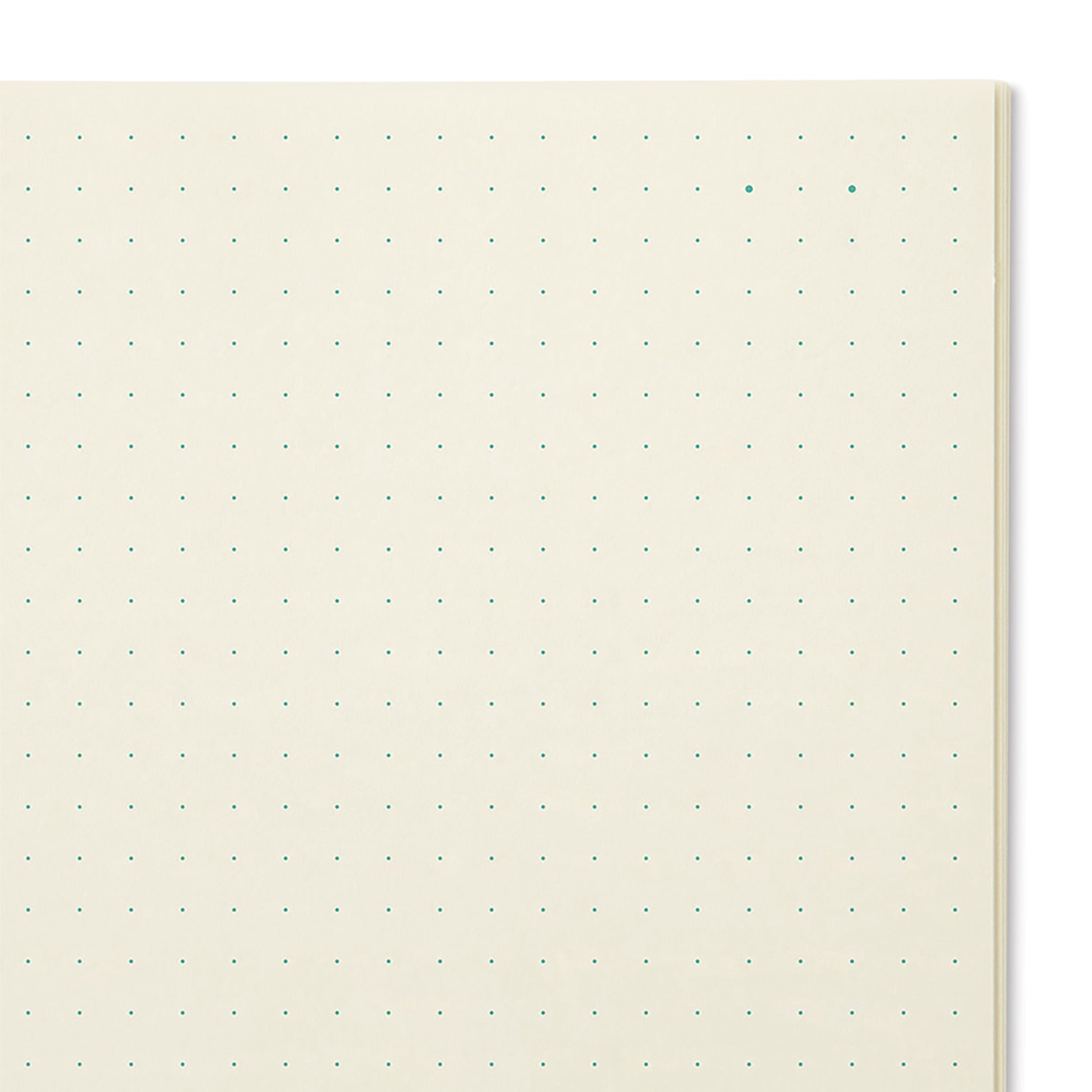 Midori MD Notebooks - A5, Dot Grid, White, close-up of paper