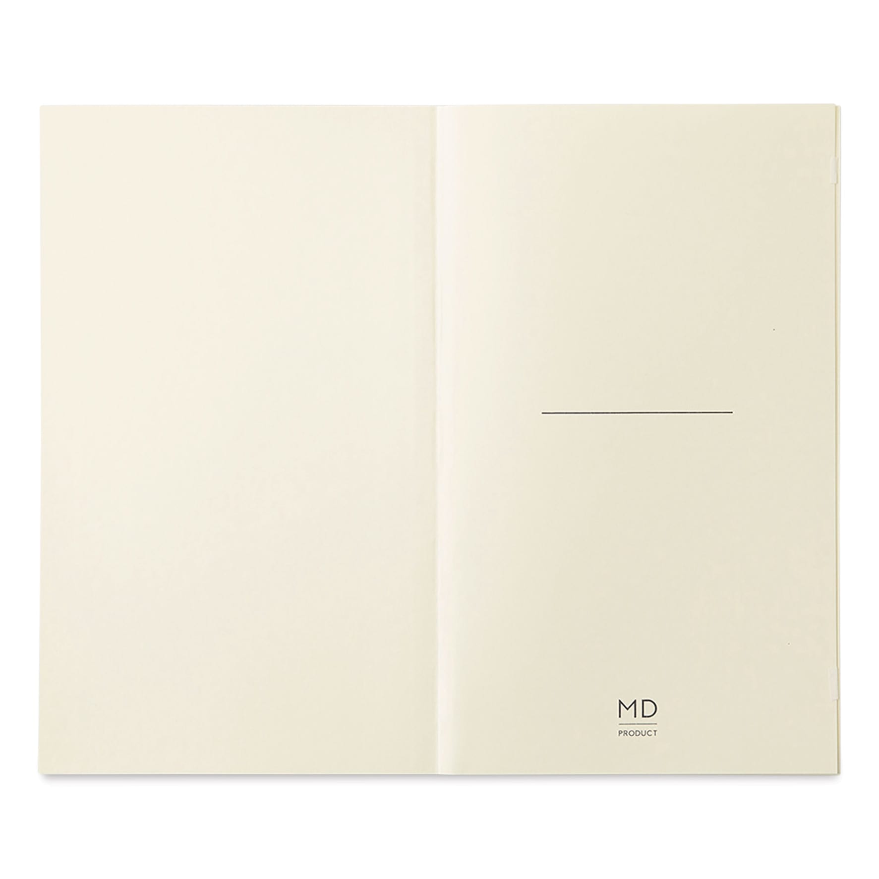 Midori MD Notebooks - B6 Slim, Dot Grid, White, inside cover