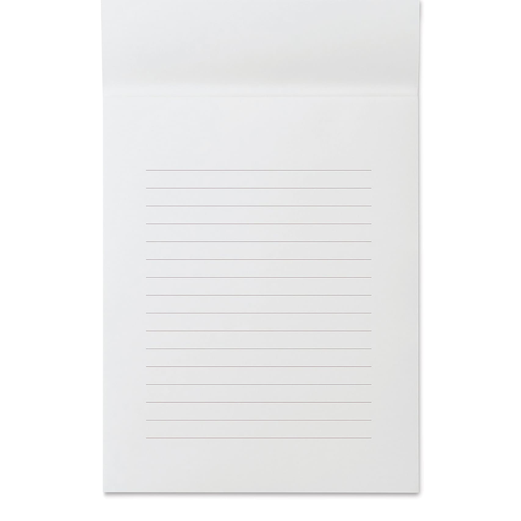 Midori MD Cotton Letter Pad - A5, Ruled, White, 50 Sheets, single sheet