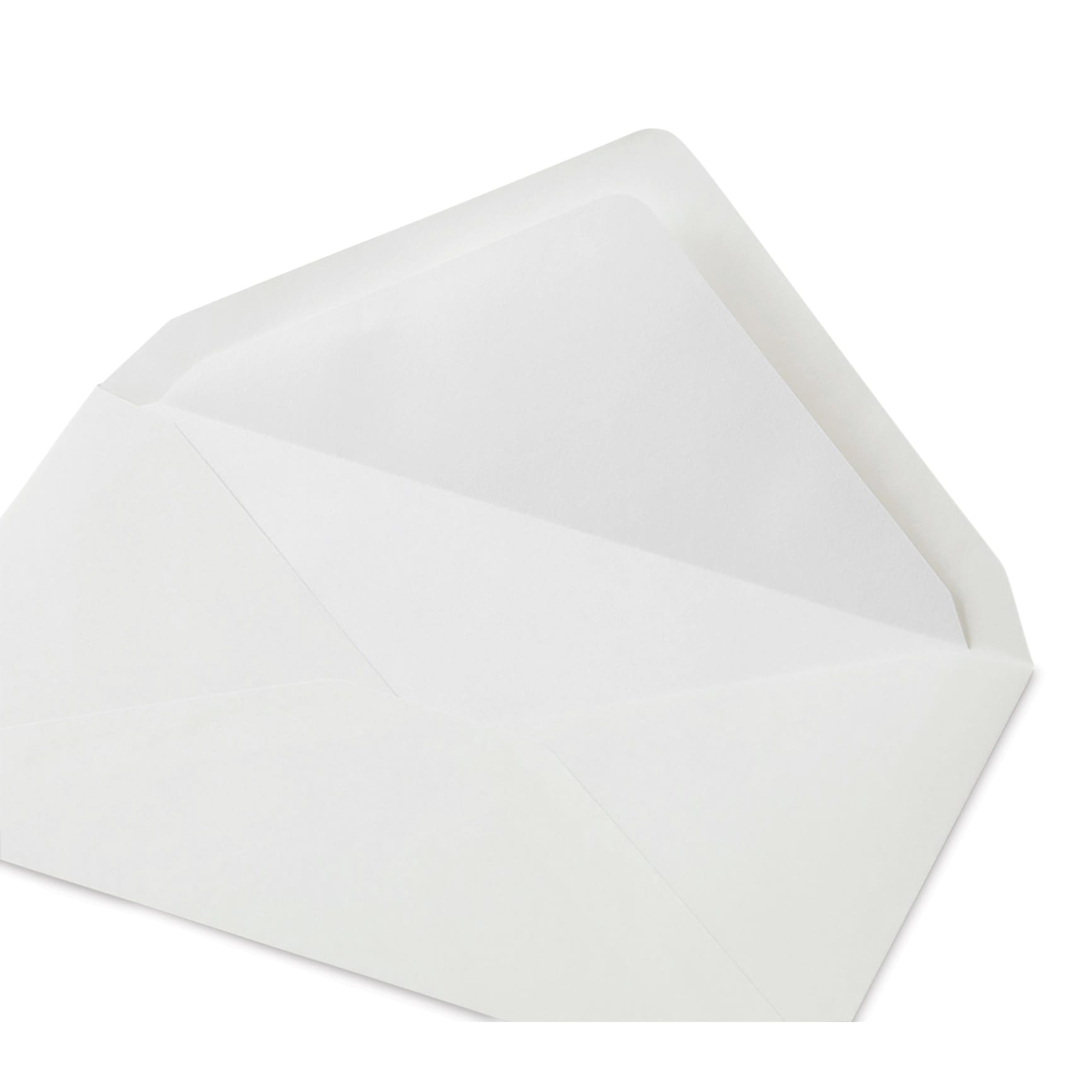 Midori MD Cotton Envelopes - 4.6" x 7.3", White, Pkg of 8, open
