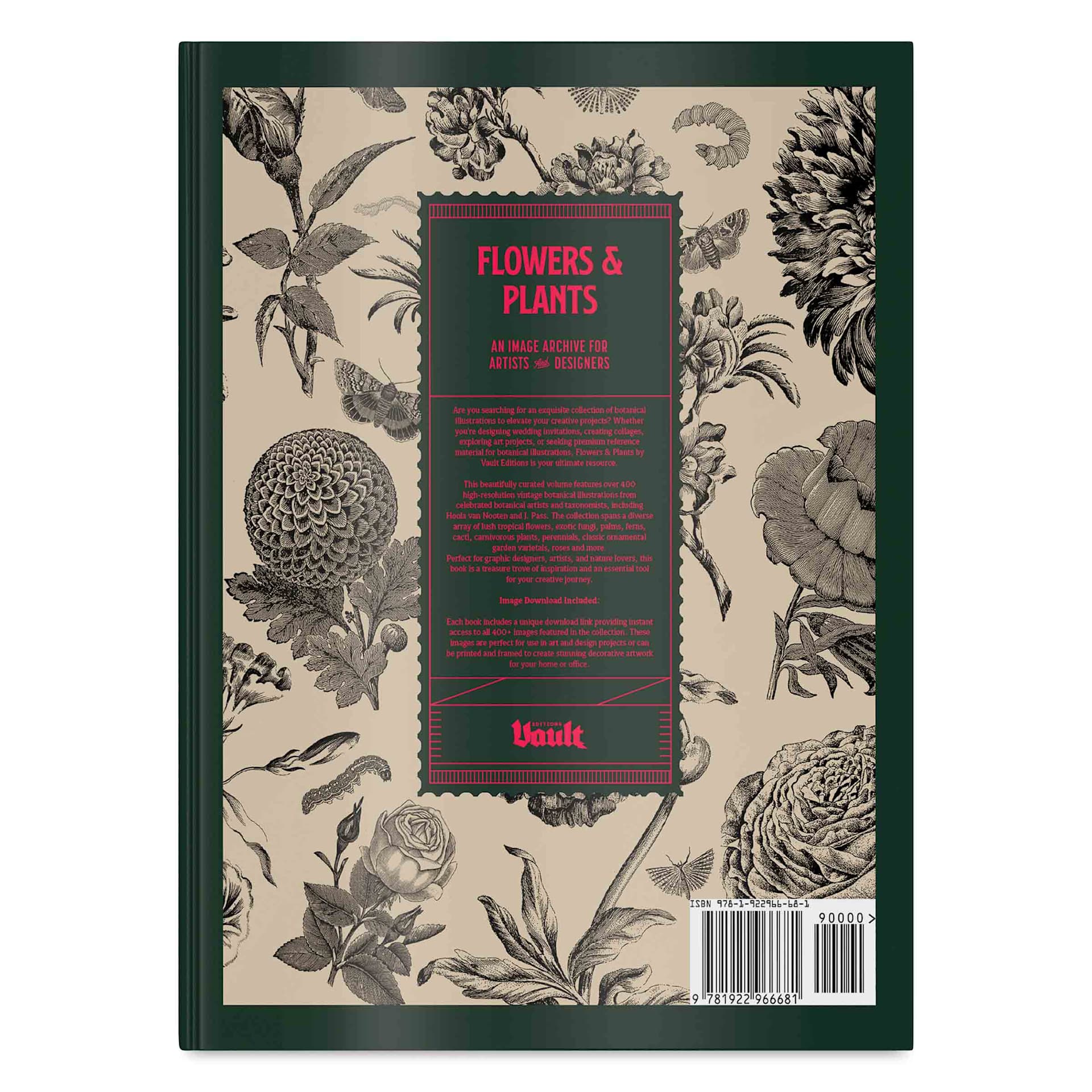 Vault Editions Flowers and Plants – An Image Archive for Artists and Designers, back cover