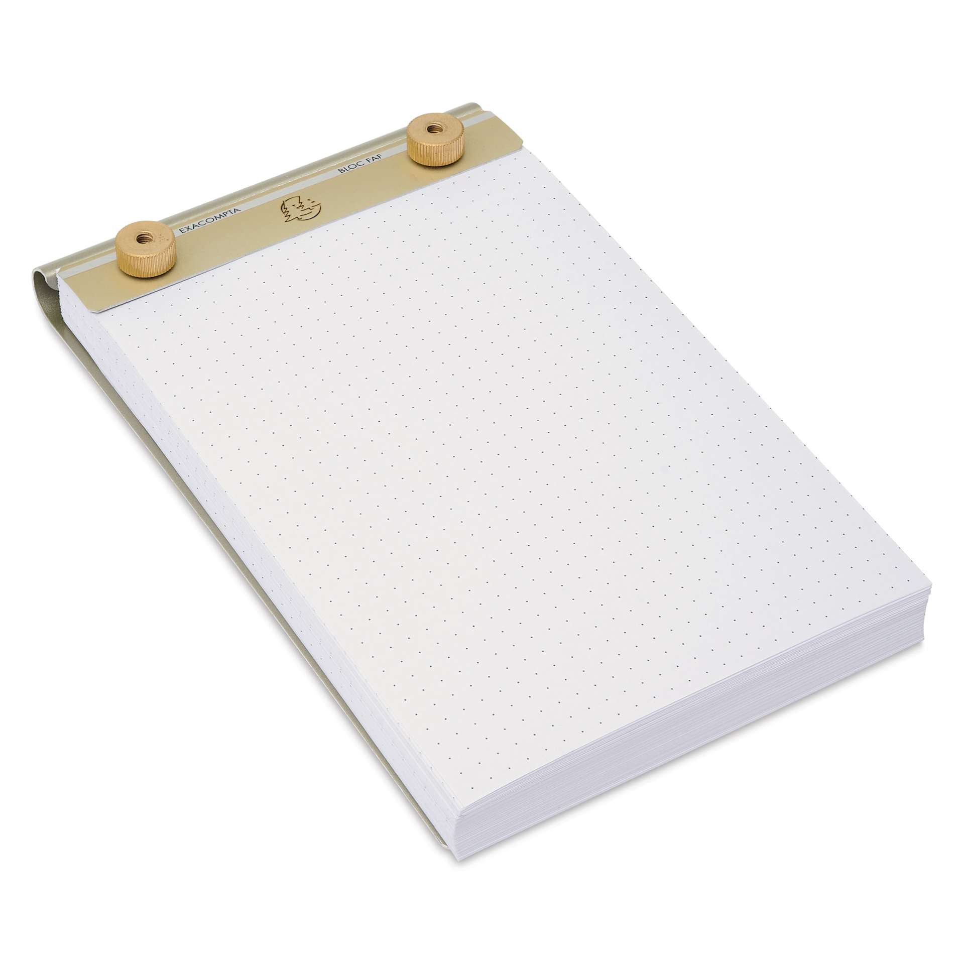Exacompta FAF Desk Pad - 5-3/10" x 8-1/4", Dot Grid, open