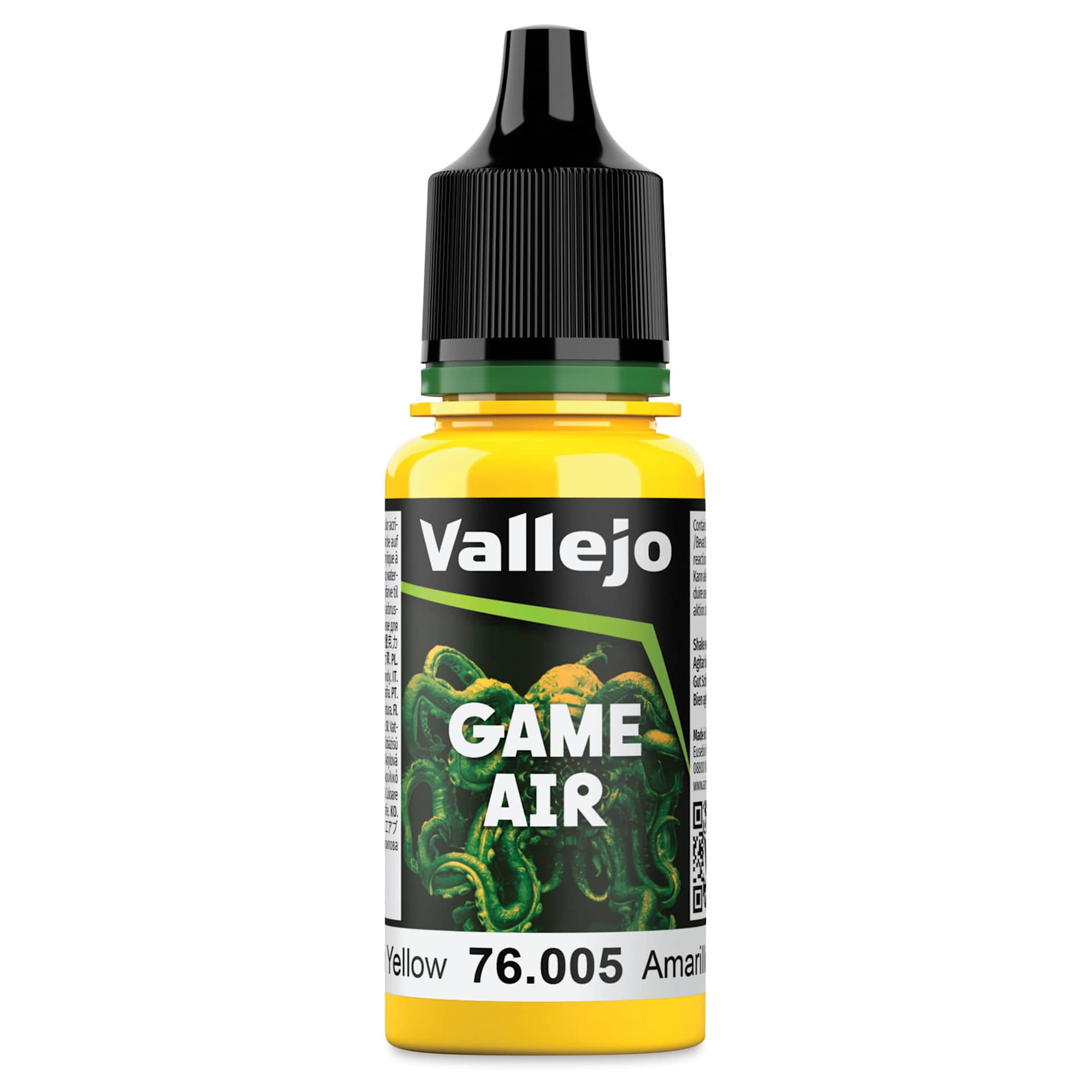 Vallejo Game Air Acrylic Airbrush Paint - Moon Yellow, 18 ml Bottle