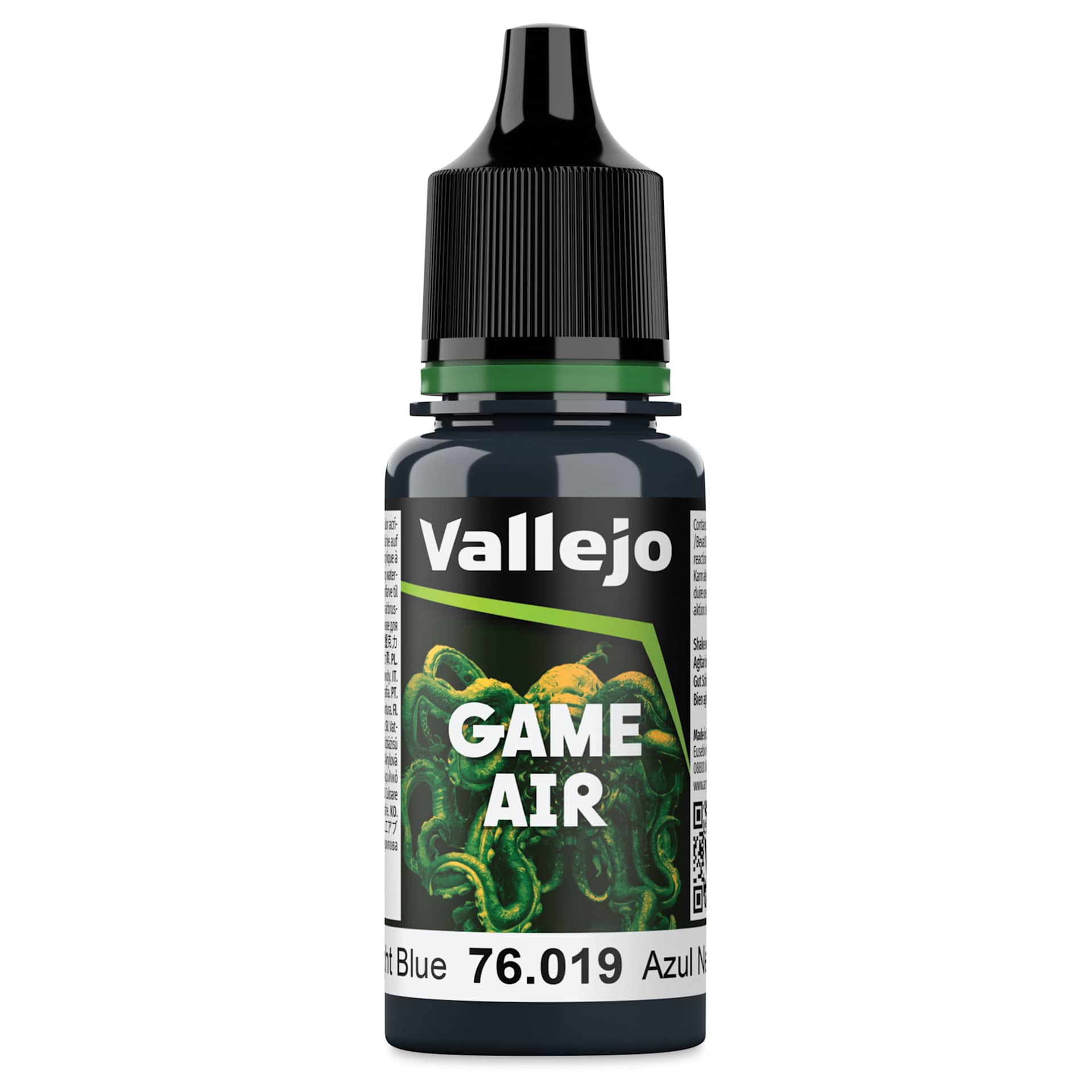 Vallejo Game Air Acrylic Airbrush Paint - Night Blue, 18 ml Bottle