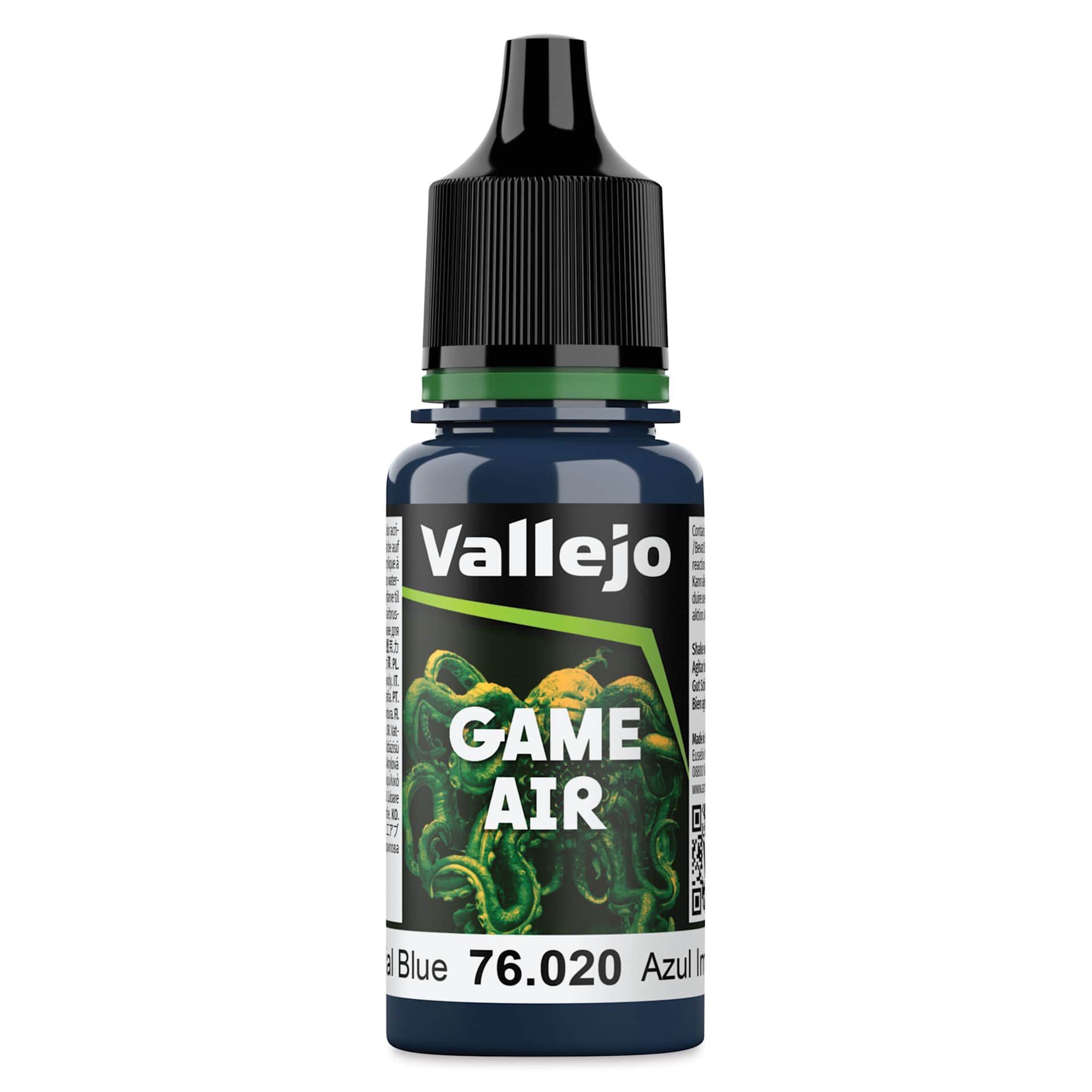 Vallejo Game Air Acrylic Airbrush Paint - Imperial Blue, 18 ml Bottle