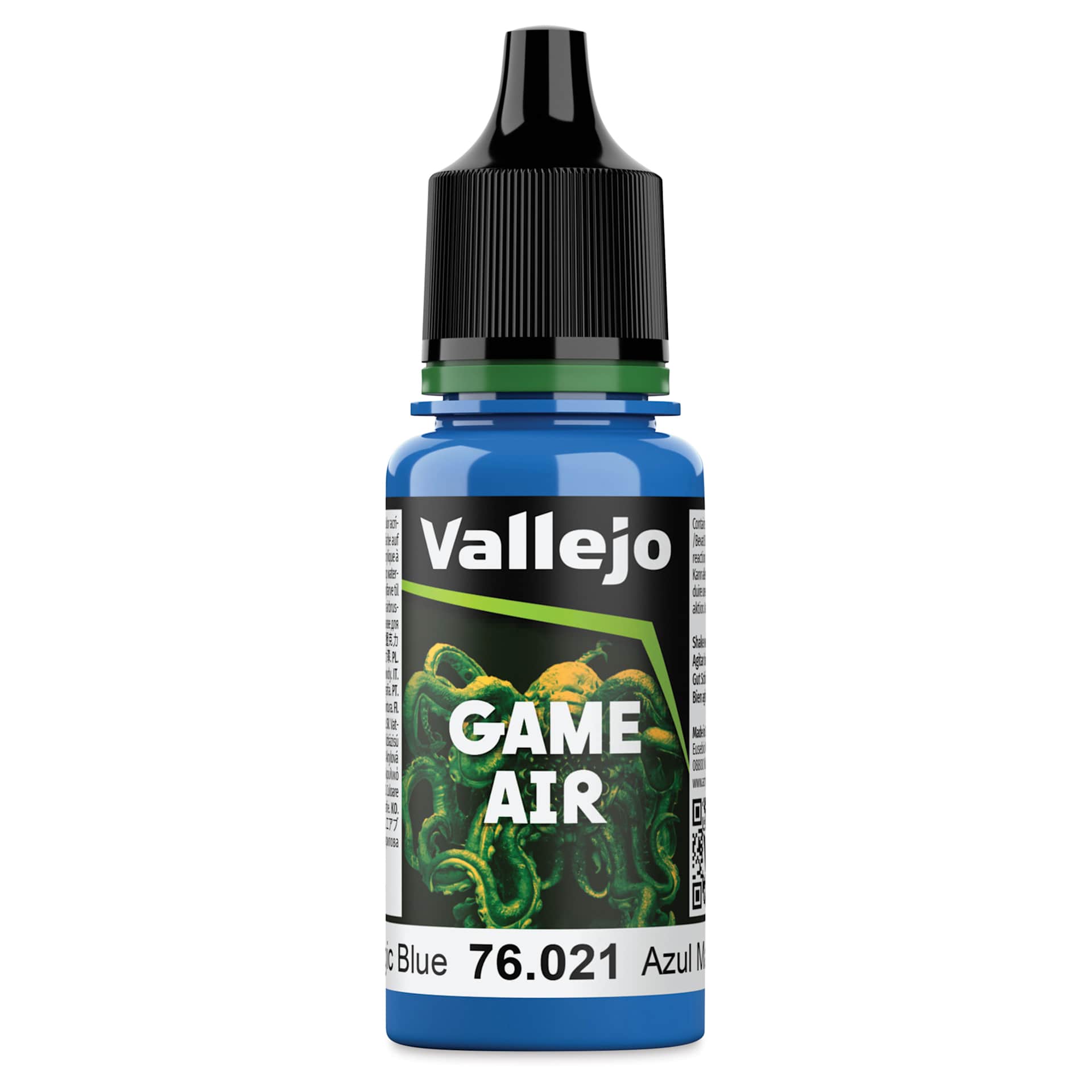 Vallejo Game Air Acrylic Airbrush Paint - Magic Blue, 18 ml Bottle
