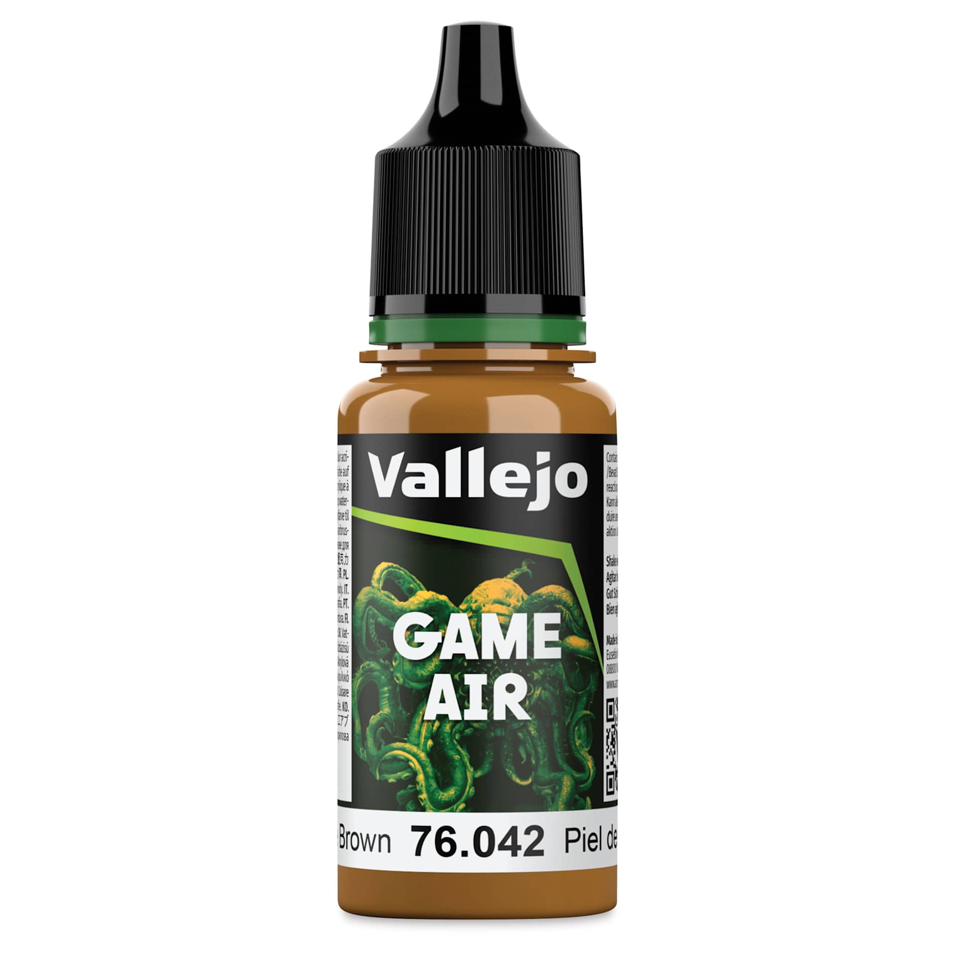 Vallejo Game Air Acrylic Airbrush Paint - Parasite Brown, 18 ml Bottle