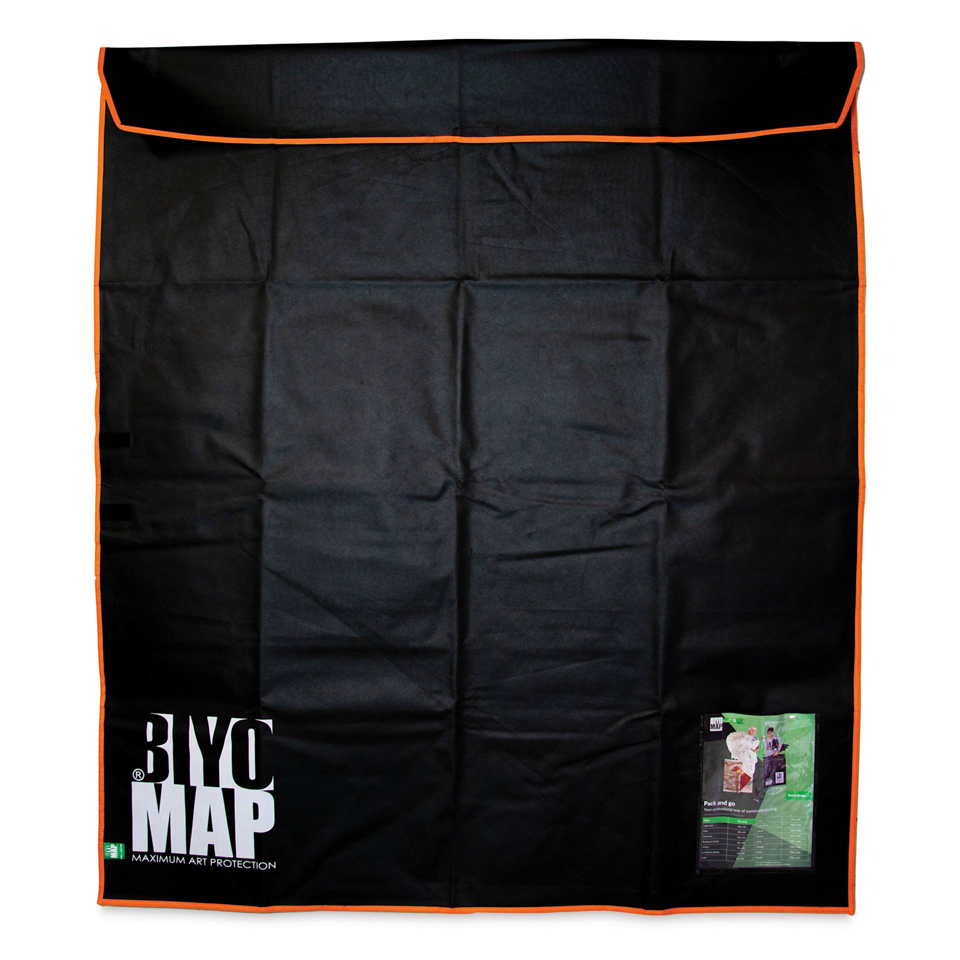 Biyomap Reusable Art Storage Bag - 55.1" x 63", Orange Border