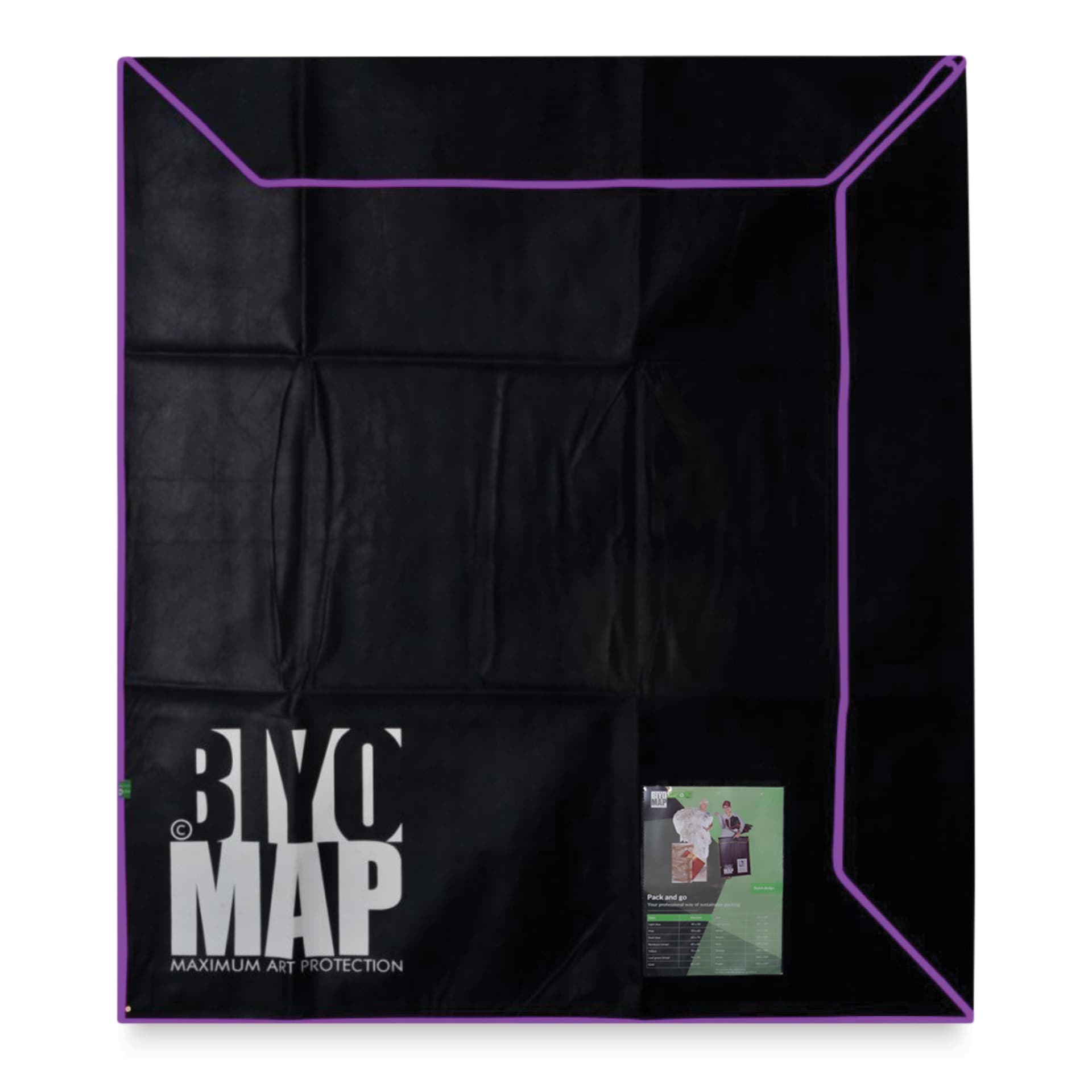 Biyomap Reusable Art Storage Bag - 82.7" x 82.7", Purple Border