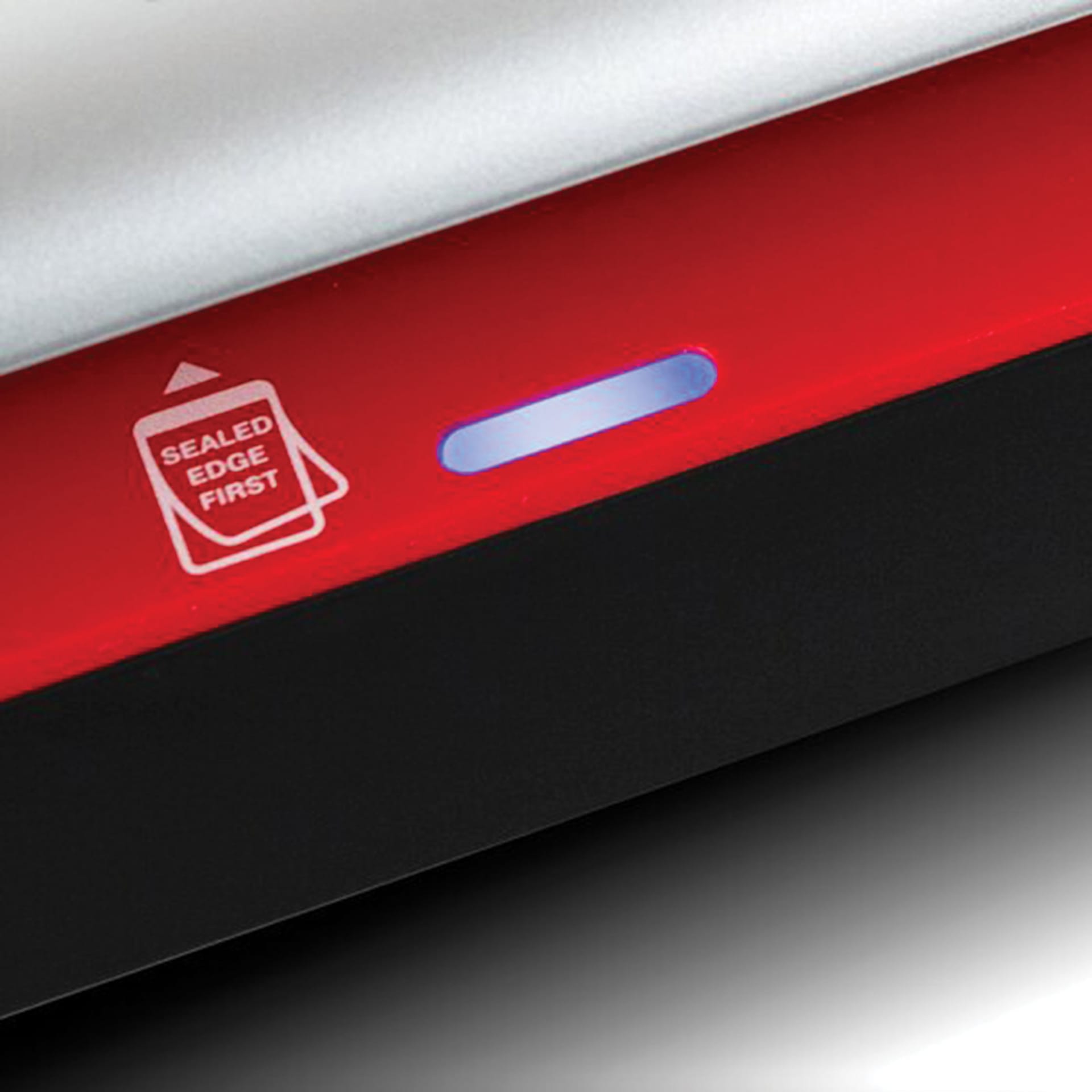 GBC 250HS Pouch Laminator close up showing LED indicator
