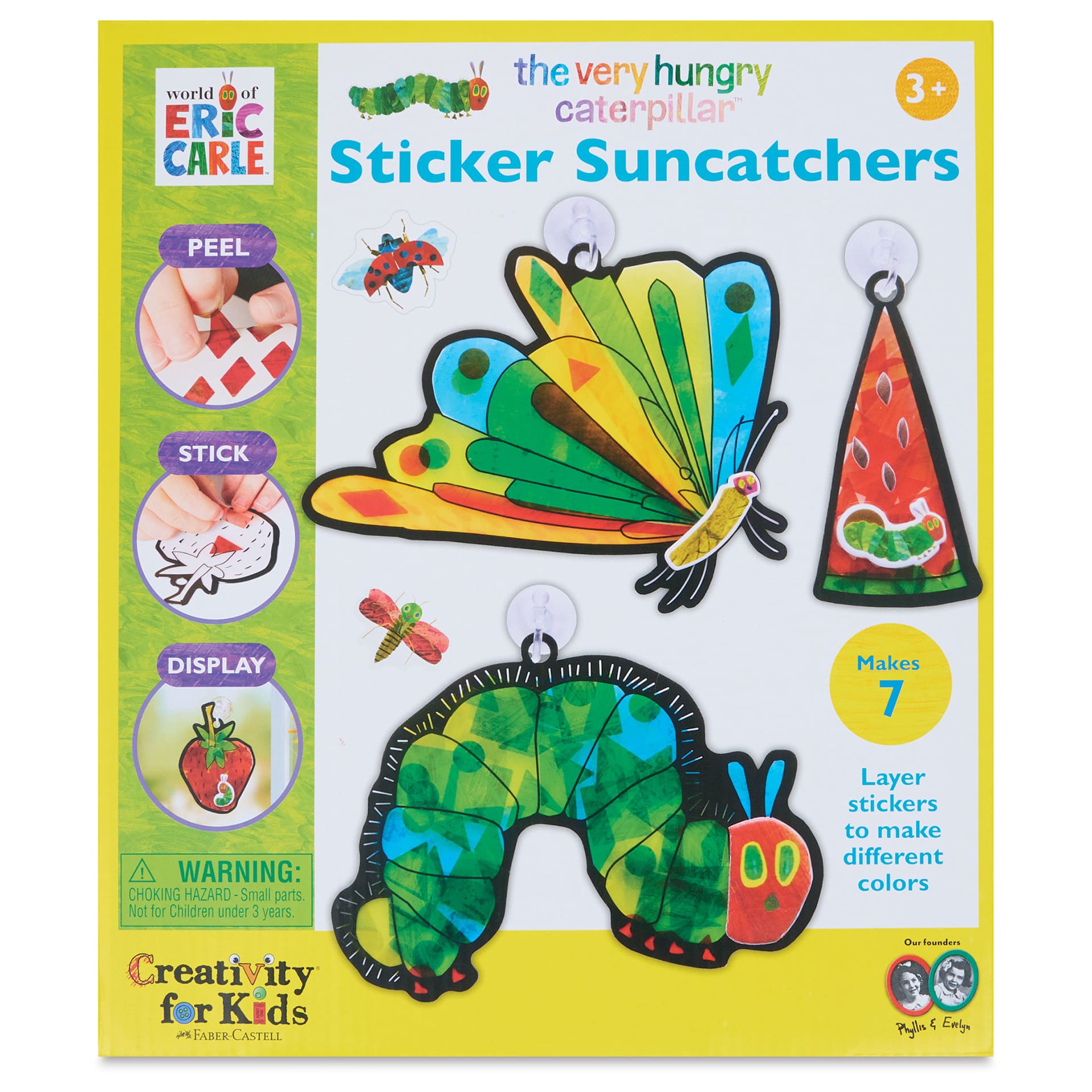 The Very Hungry Caterpillar Sticker Suncatchers Kit, front of the packaging