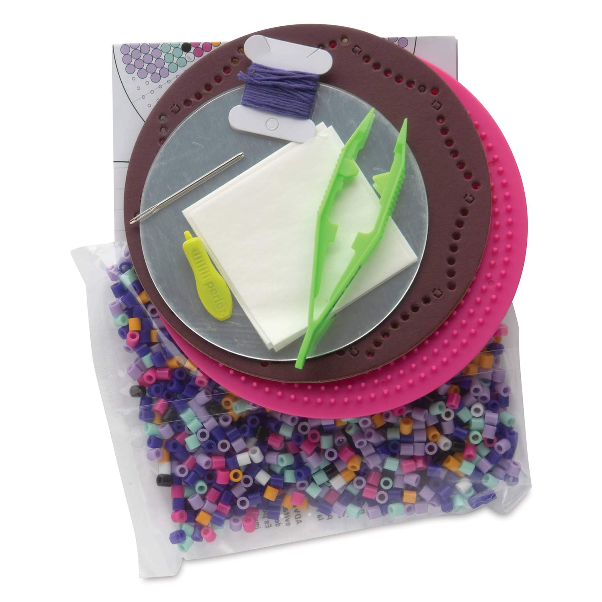 Perler Bead D.I.Y. Jewelry Organizer Activity Kit contents