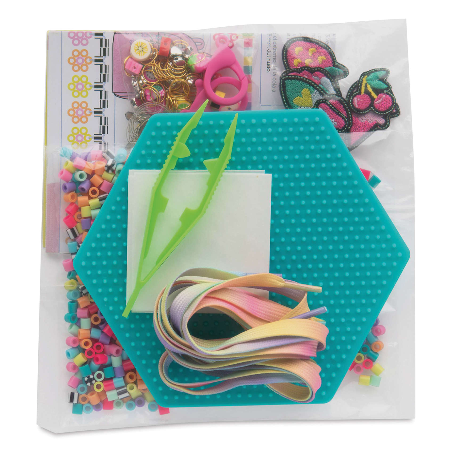 Perler Bead D.I.Y. Shoe Decoration Activity Kit contents