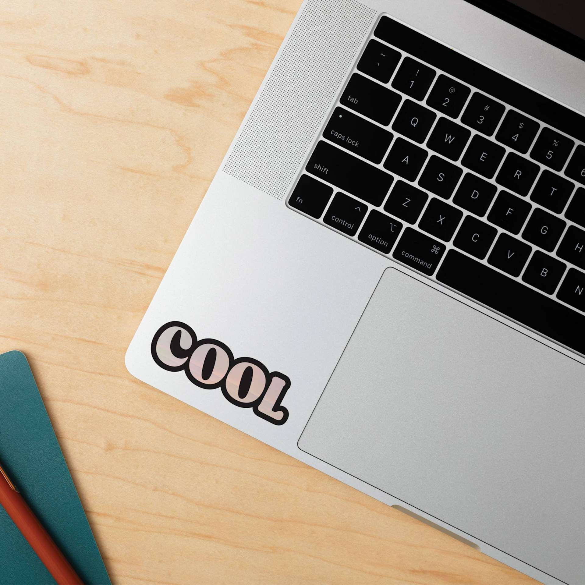 Cricut Printable Vinyl - Silver, 8-1/2" x 11", Pkg of 10 finished laptop decal example