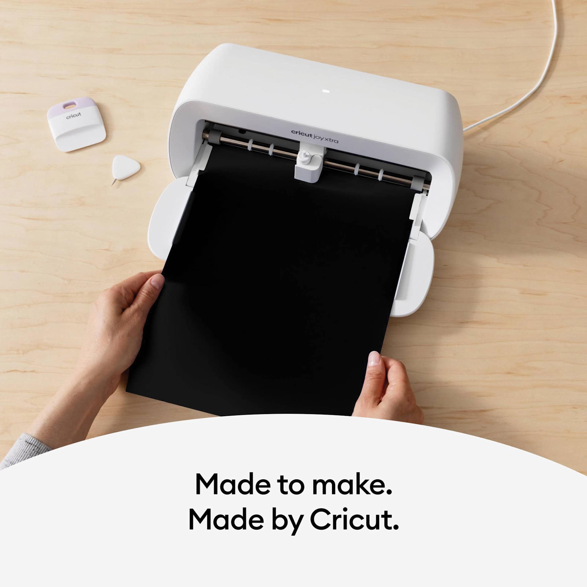 Cricut Joy Xtra Removable Smart Vinyl in use with Cricut Joy Xtra